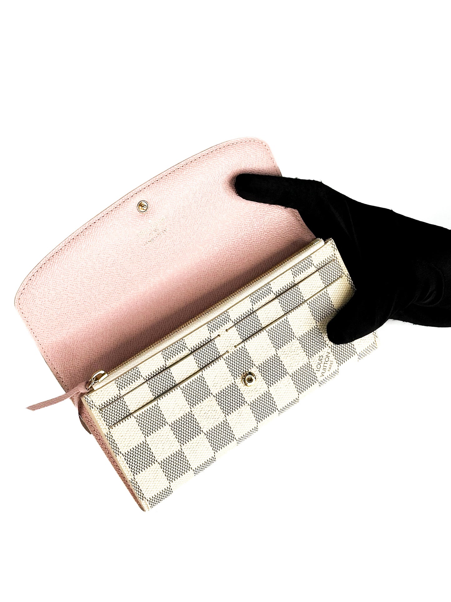 Louis Vuitton Damier Azur Canvas Emilie Wallet