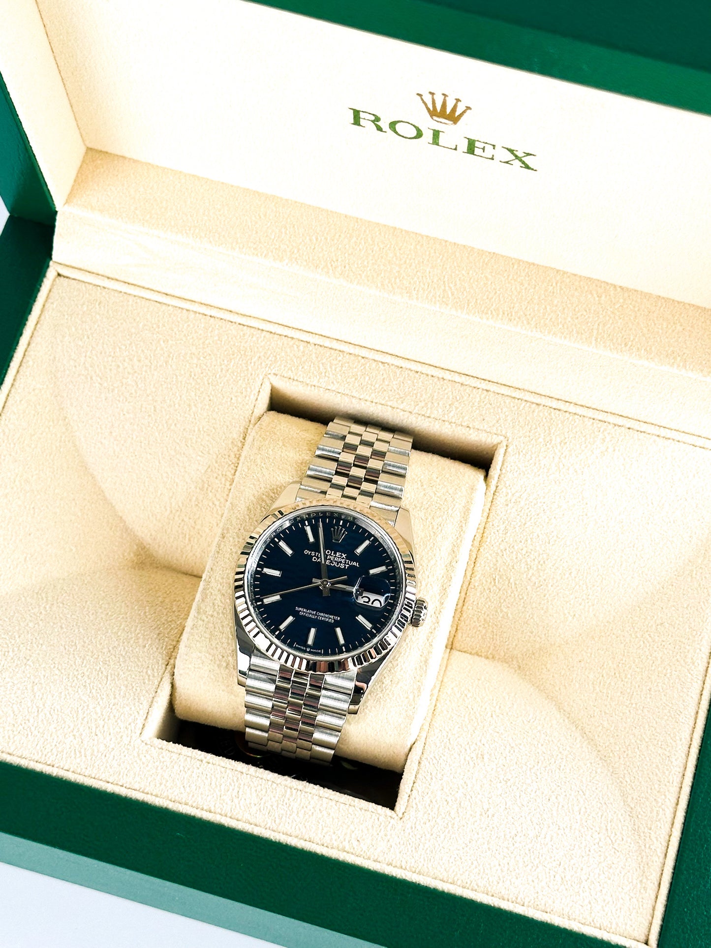 Datejust 36mm Blue Motif Dial Super Jubilee
