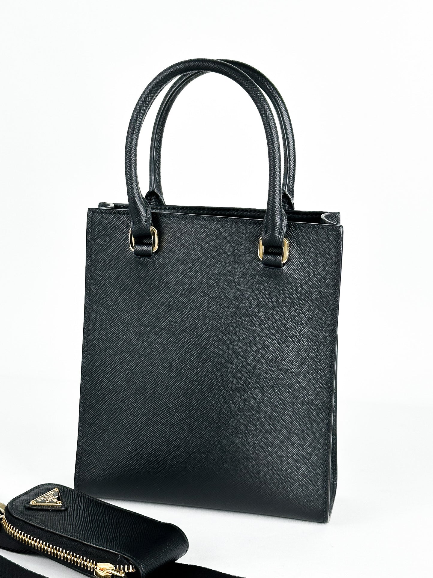 Prada Small Top Handle Bag in Saffiano Leather