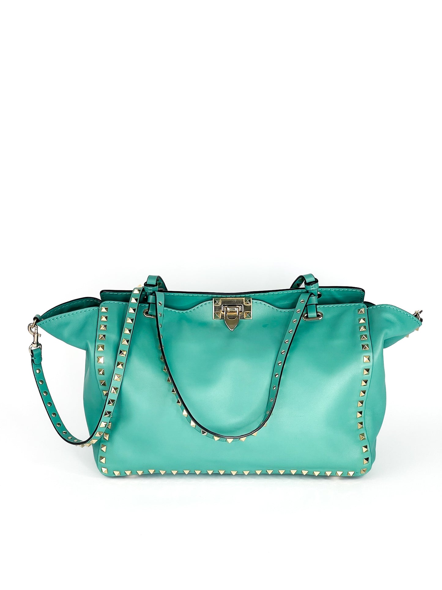 Valentino Garavani Vitello Rockstud Tote Colibri