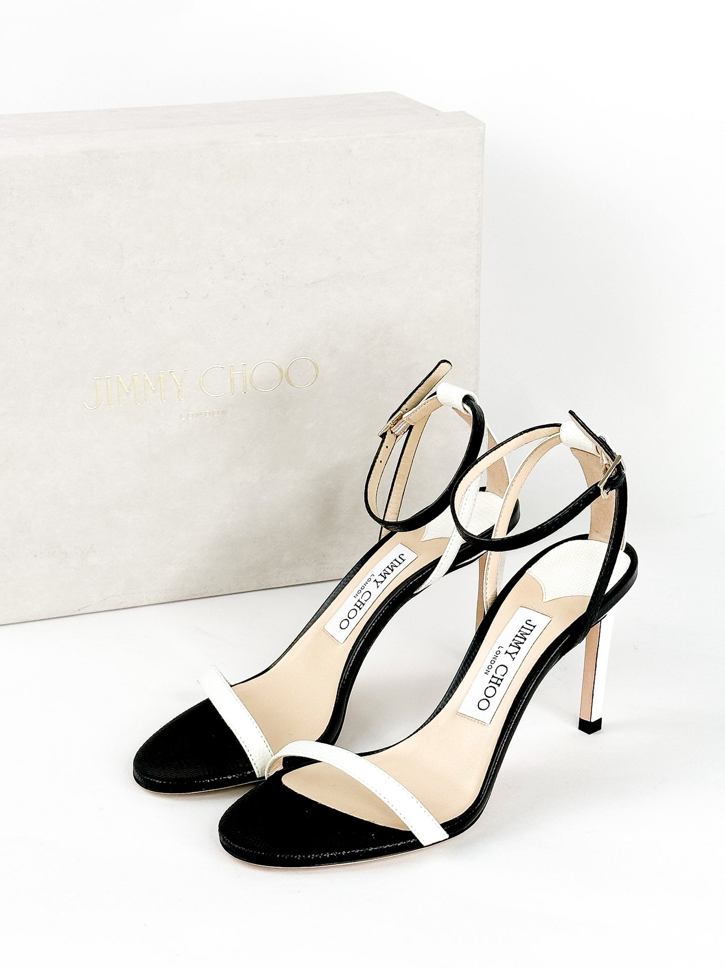 Jimmy Choo Minny Stiletto Sandals Size 36 1/2