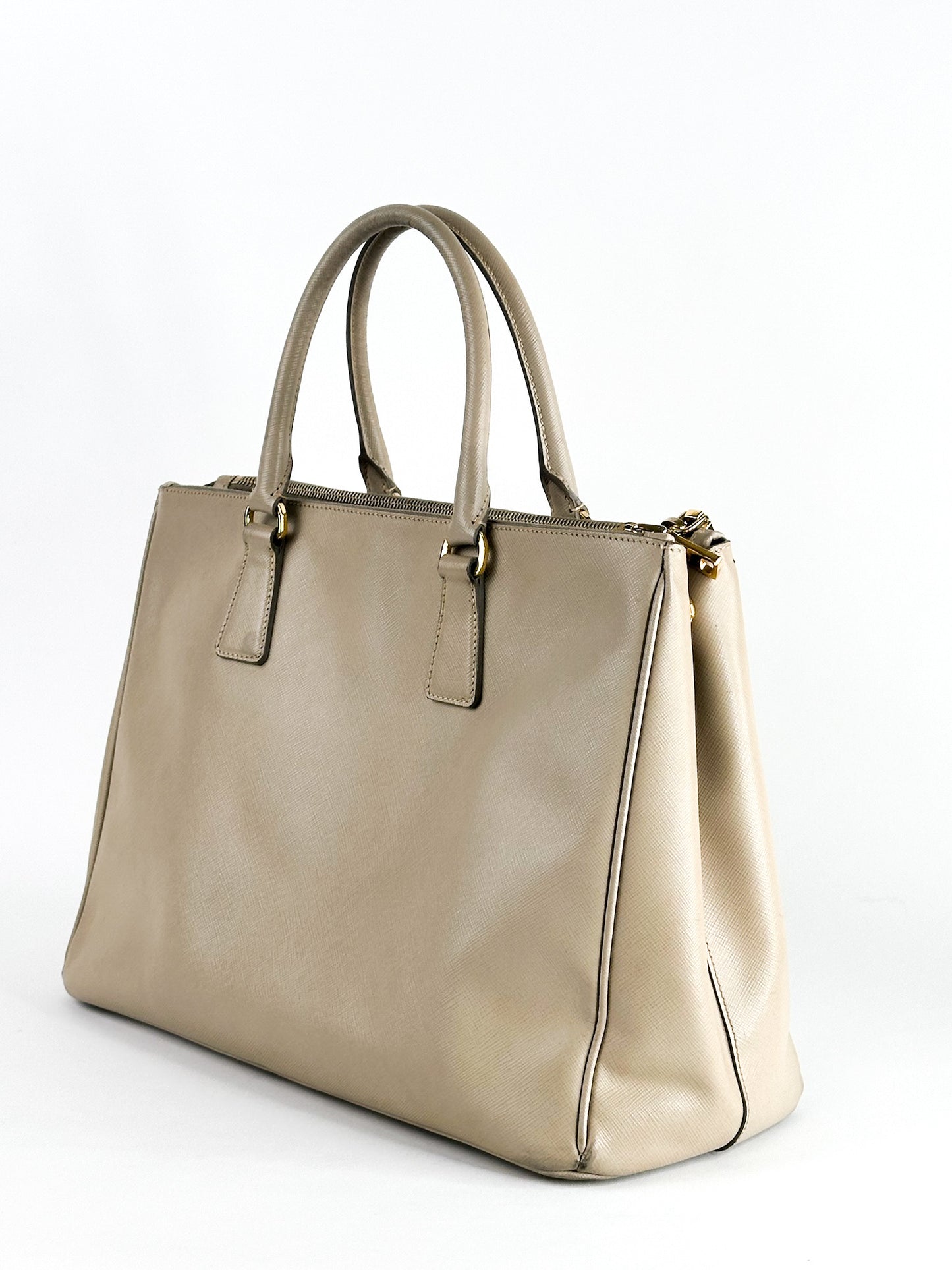 Prada Galleria Saffiano Leather Taupe
