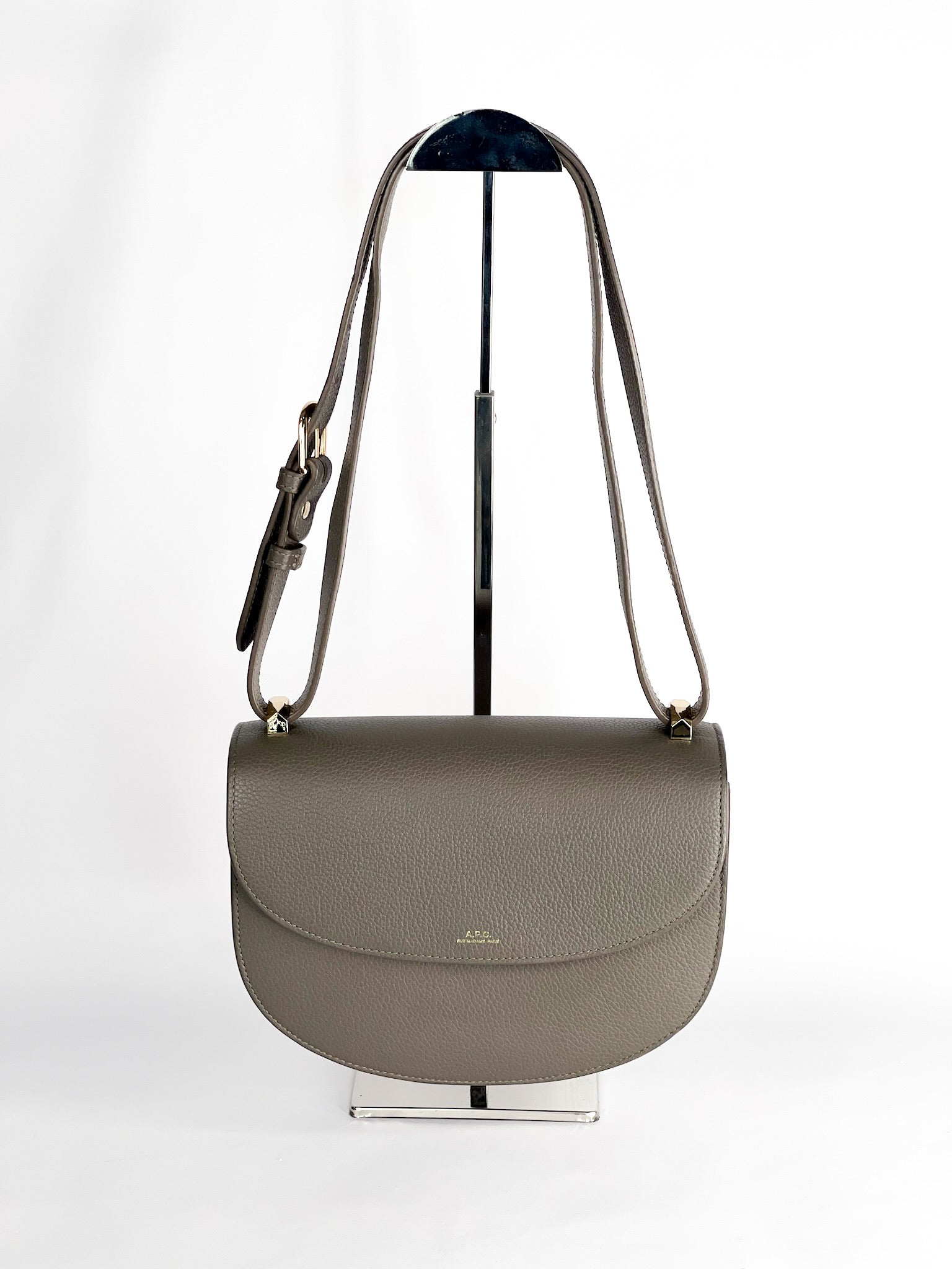 Geneve Flap Shoulder Bag Grey - Main Image