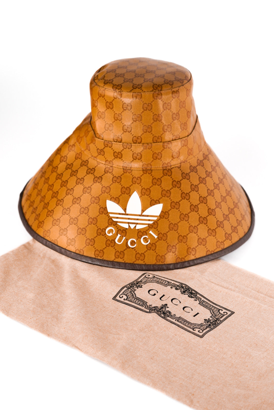 Adidas x Gucci Wide-Brimmed Hat Beige/Brown