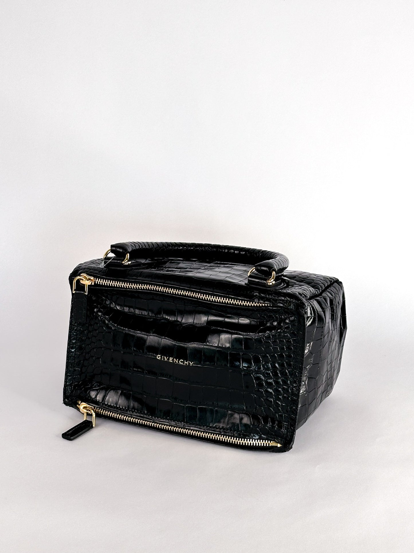 Givenchy Pandora Small Croc Embossed Bag
