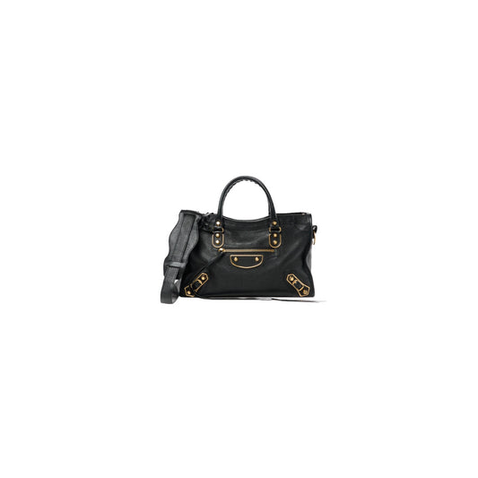 Balenciaga Classic City Small Metallic Edge Black