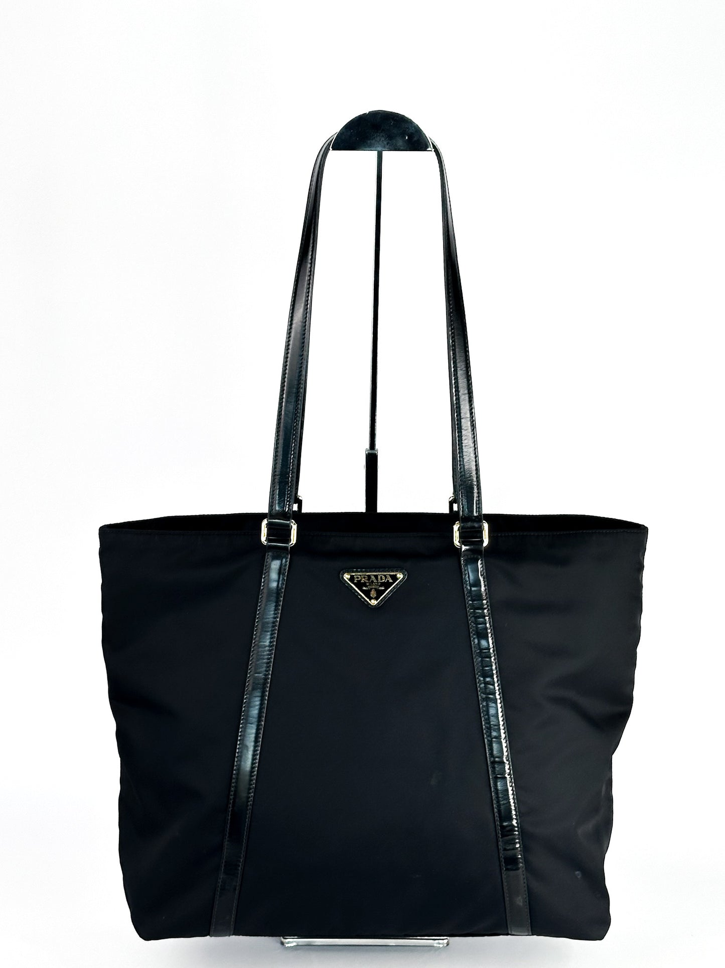 Prada Black Tessuto Nylon Spazzolato