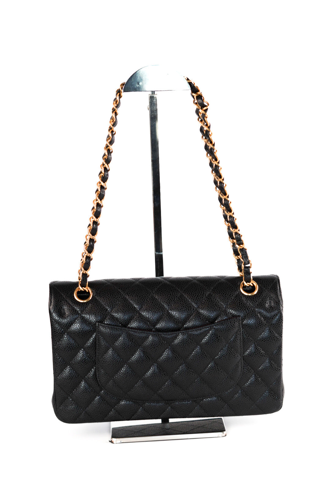 Chanel Classic Double Flap Caviar Leather Gold Hardware