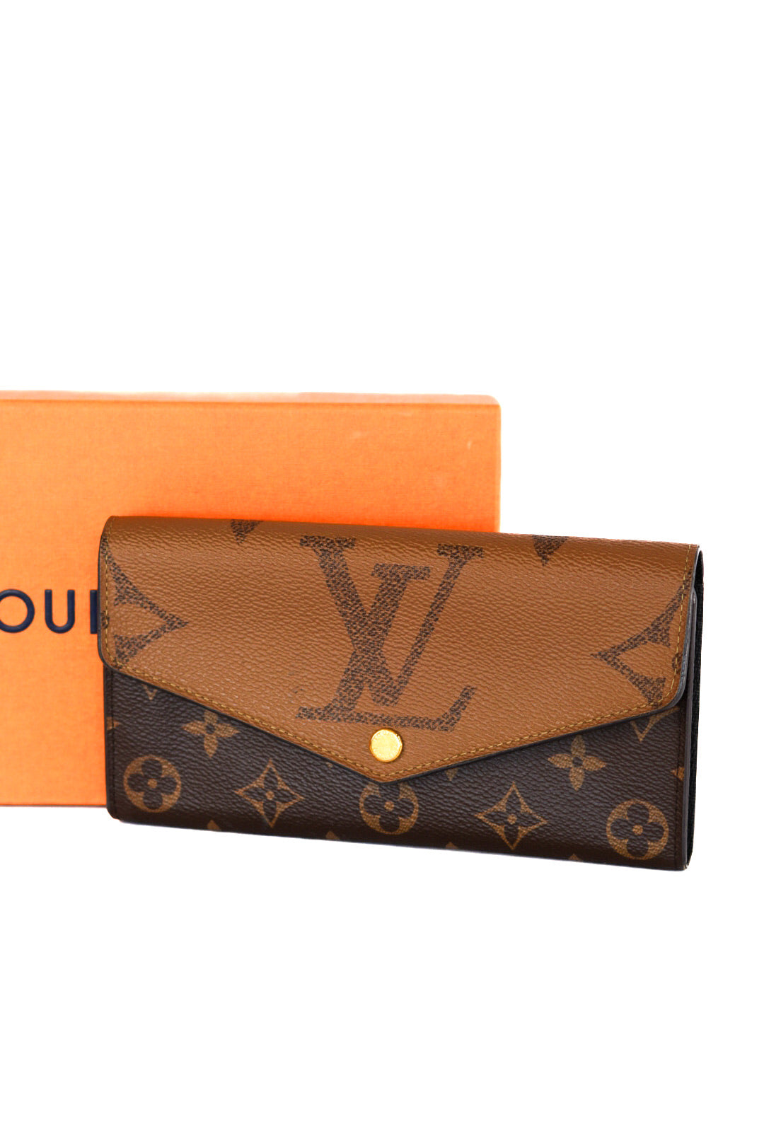 Louis Vuitton Monogram Sarah Reverse Long Wallet