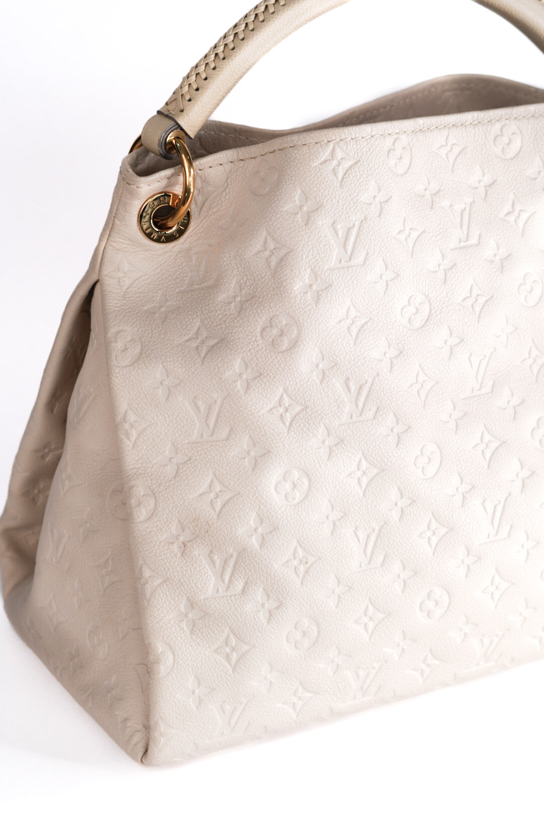 Louis Vuitton Shoulder Bag Artsy MM Monogram Empreinte White