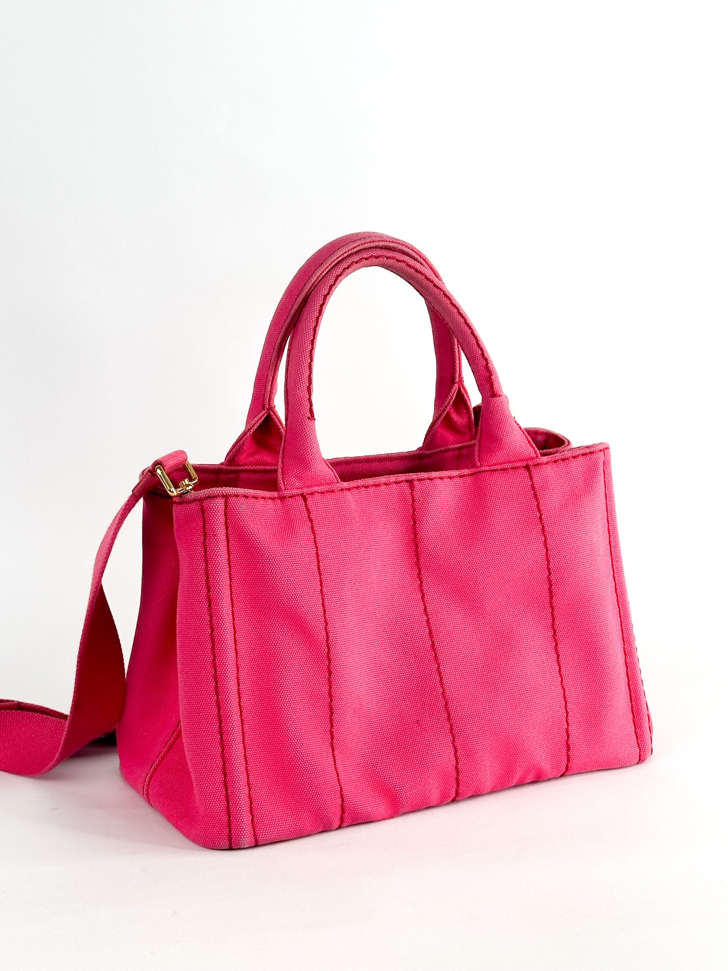 Prada Canapa Tote Pink Small