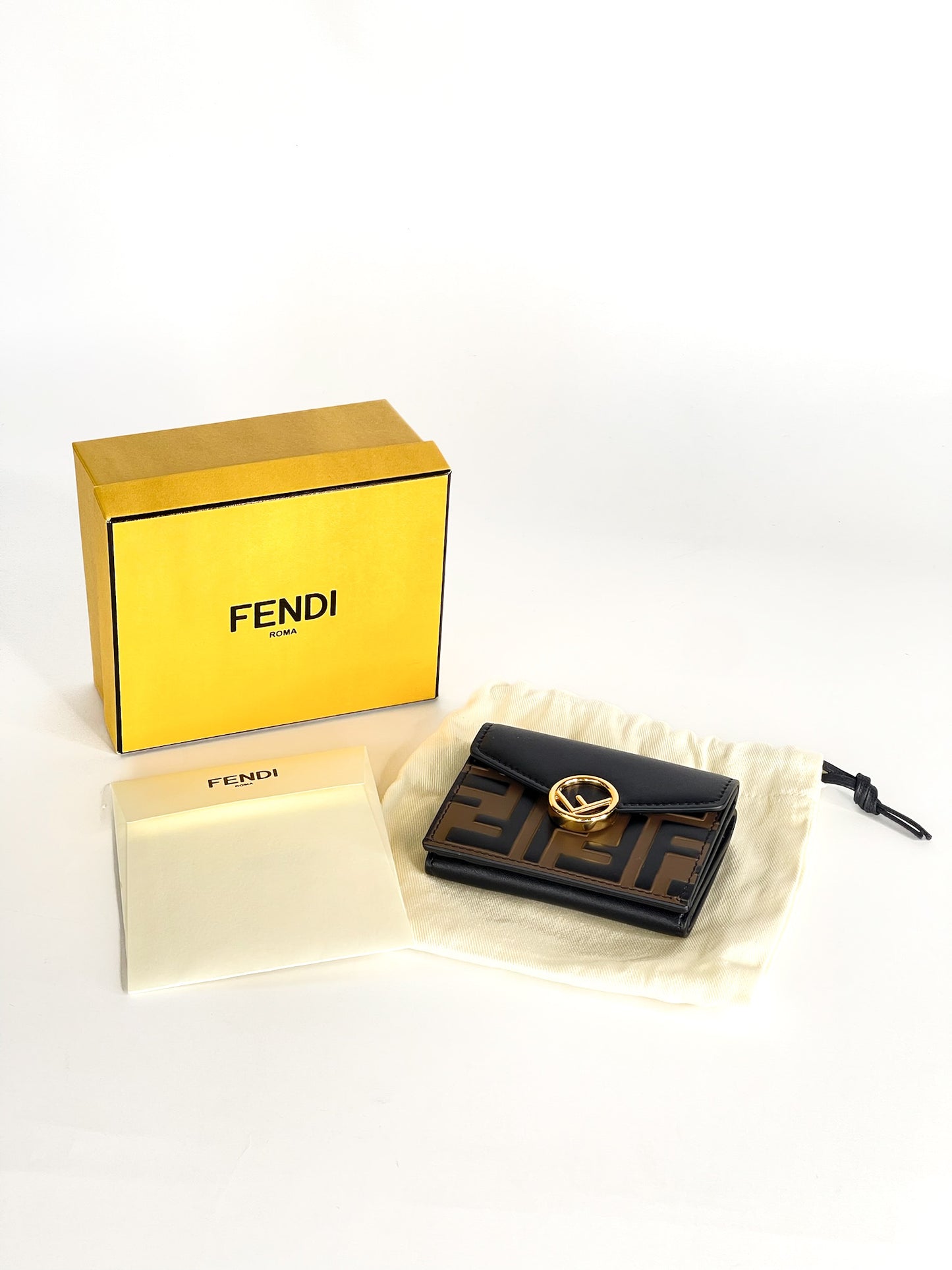 Fendi Tri-fold Micro Wallet