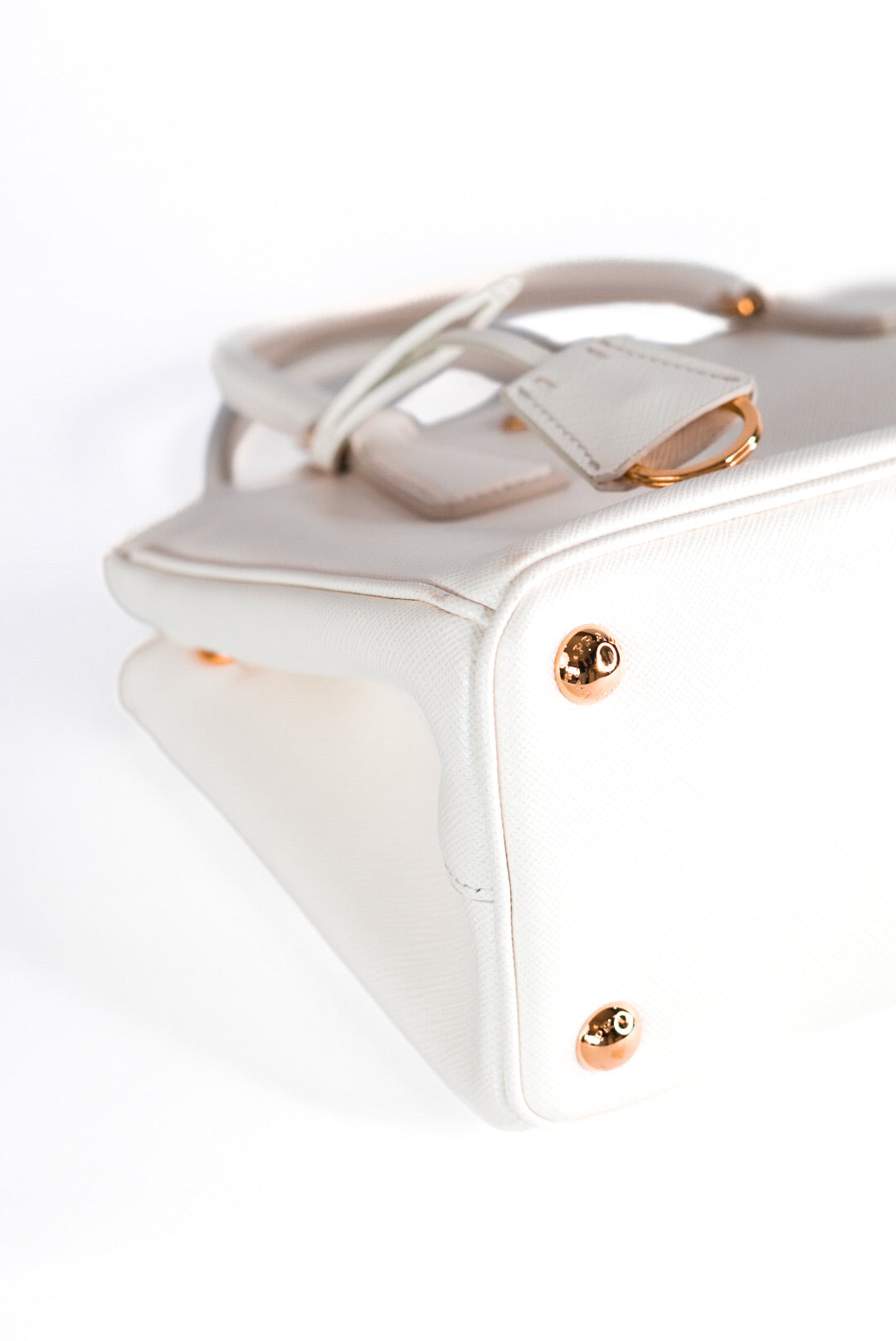 Prada Small Saffiano Galleria White