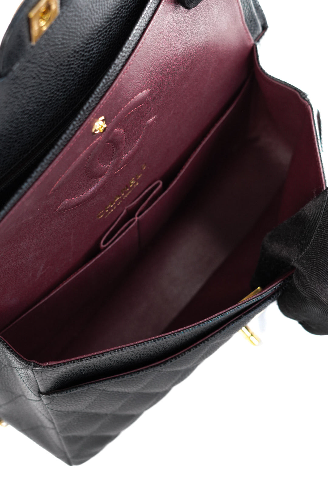 Chanel Classic Double Flap Caviar Leather Gold Hardware