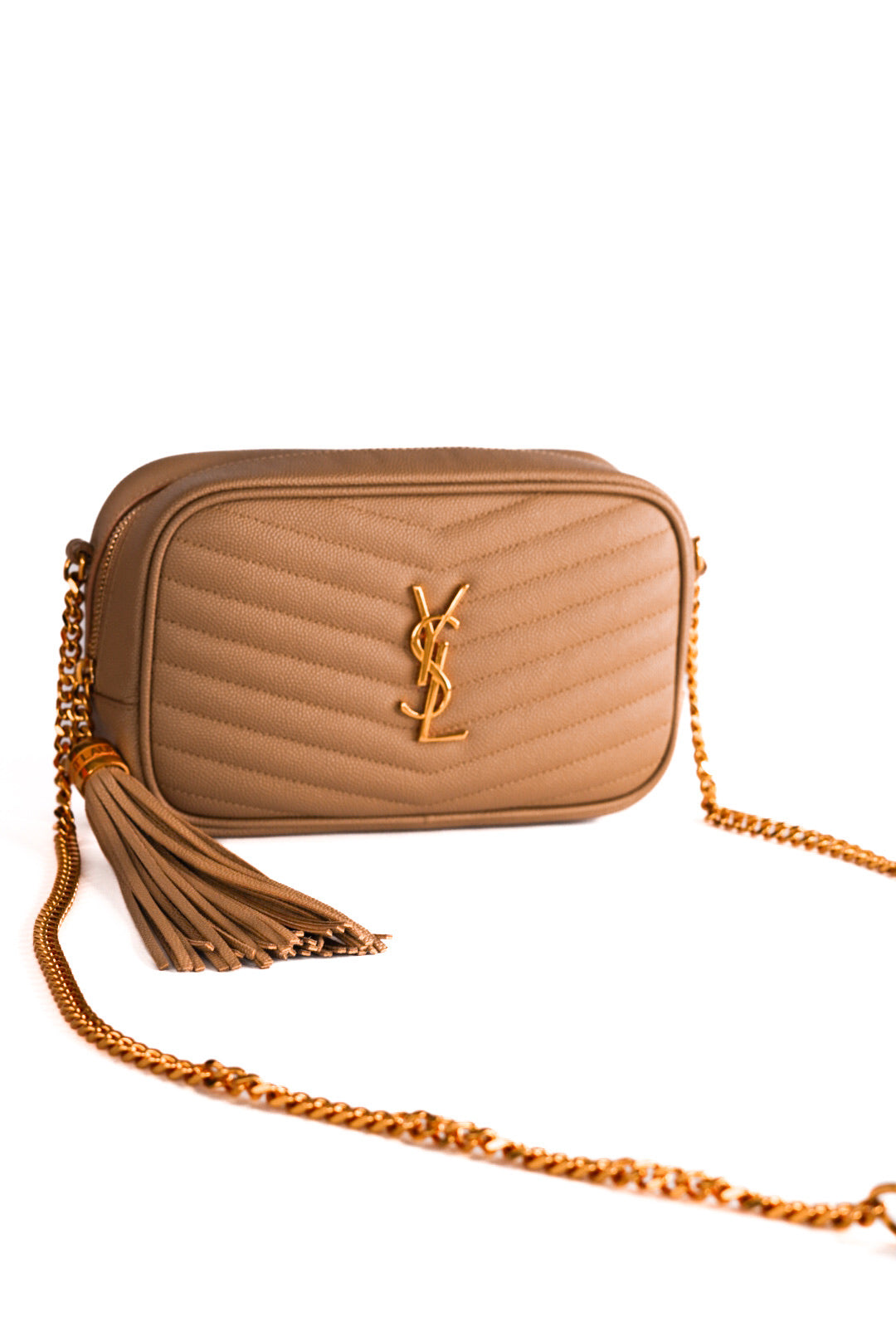 Saint Laurent Grain De Poudre Matelasse Monogram Mini Lou Camera Bag