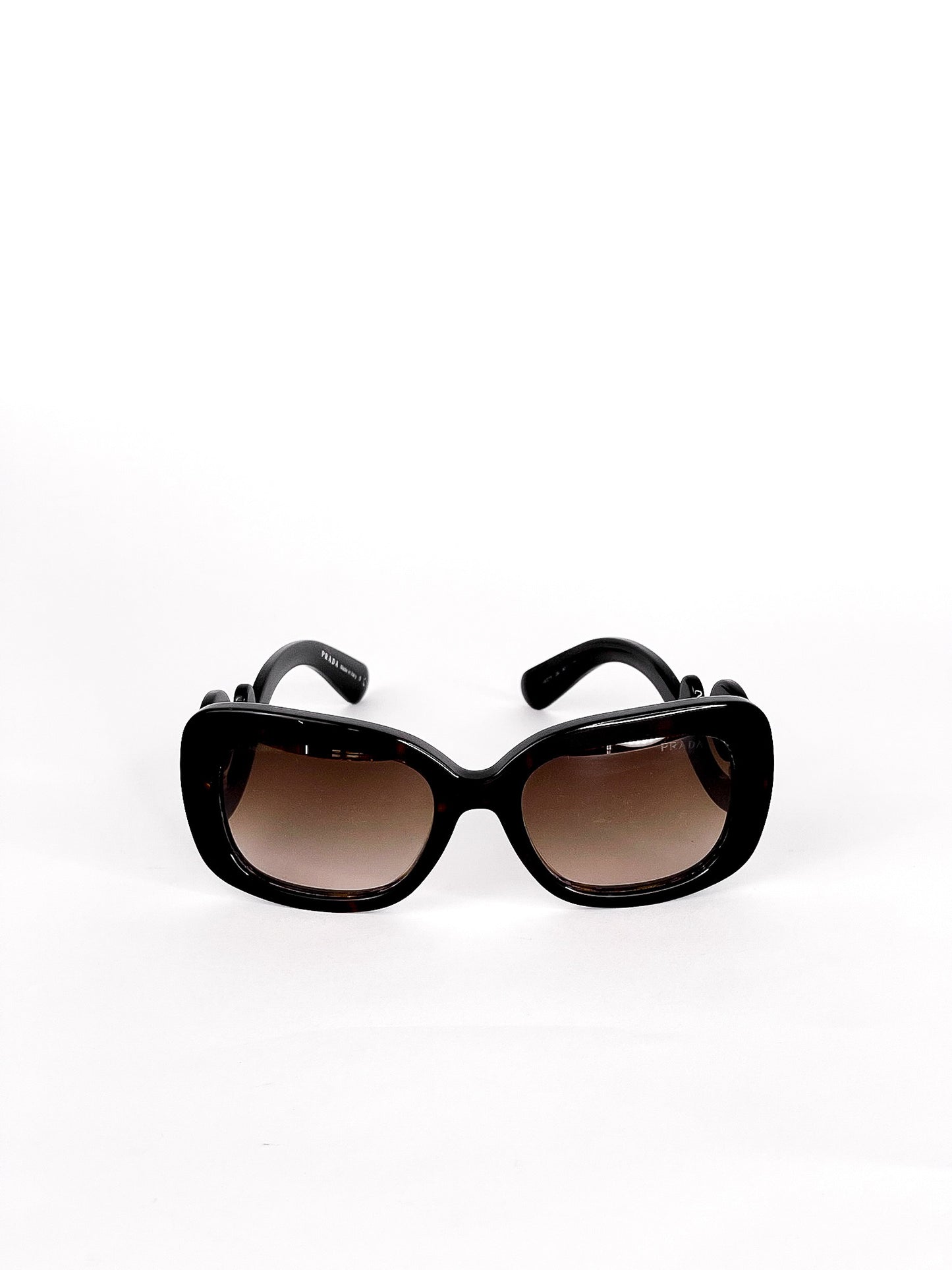 Prada Brown Tortoise Baroque Sunglasses