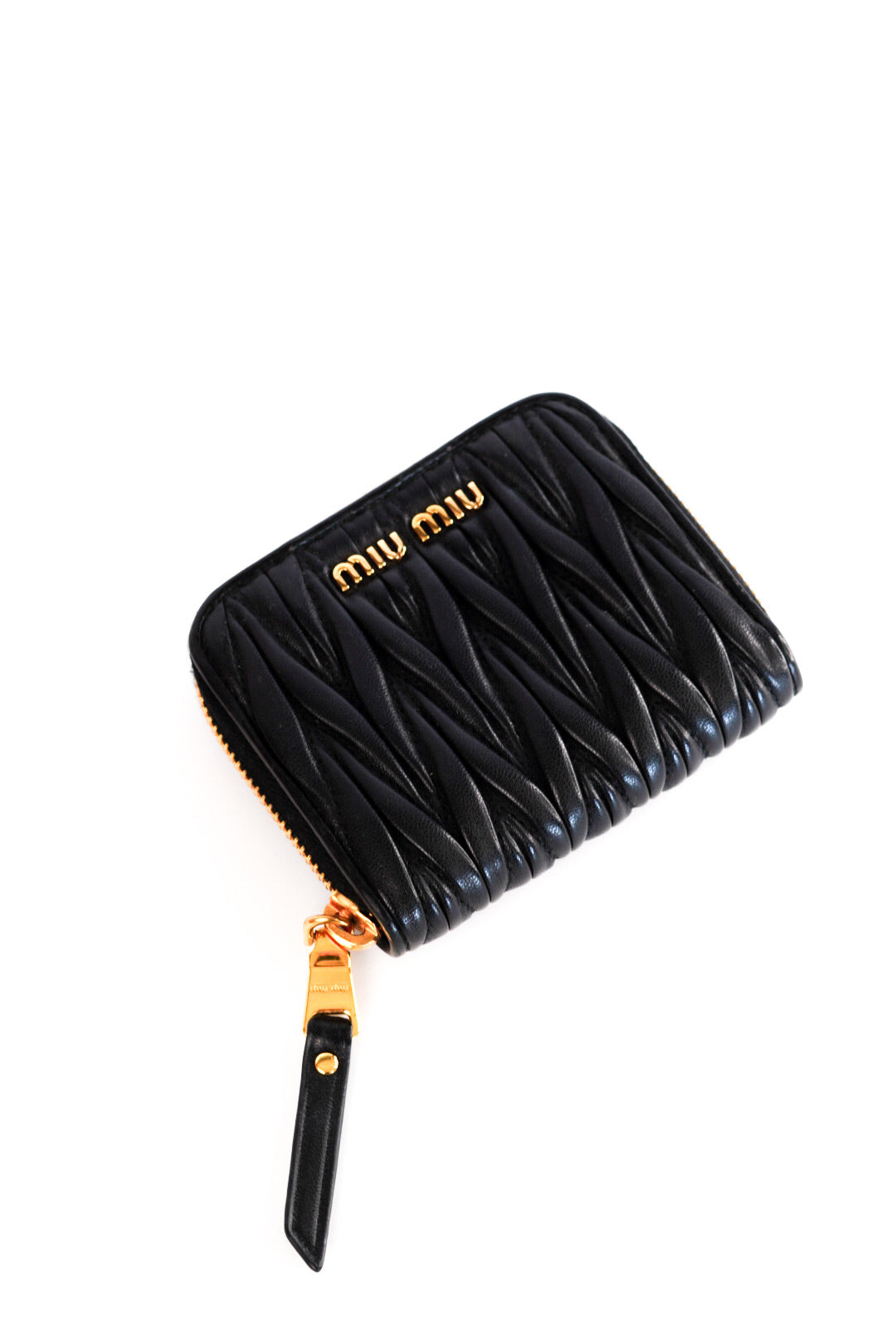 Miu Miu Matelasse Coin Purse In Nappa Leather