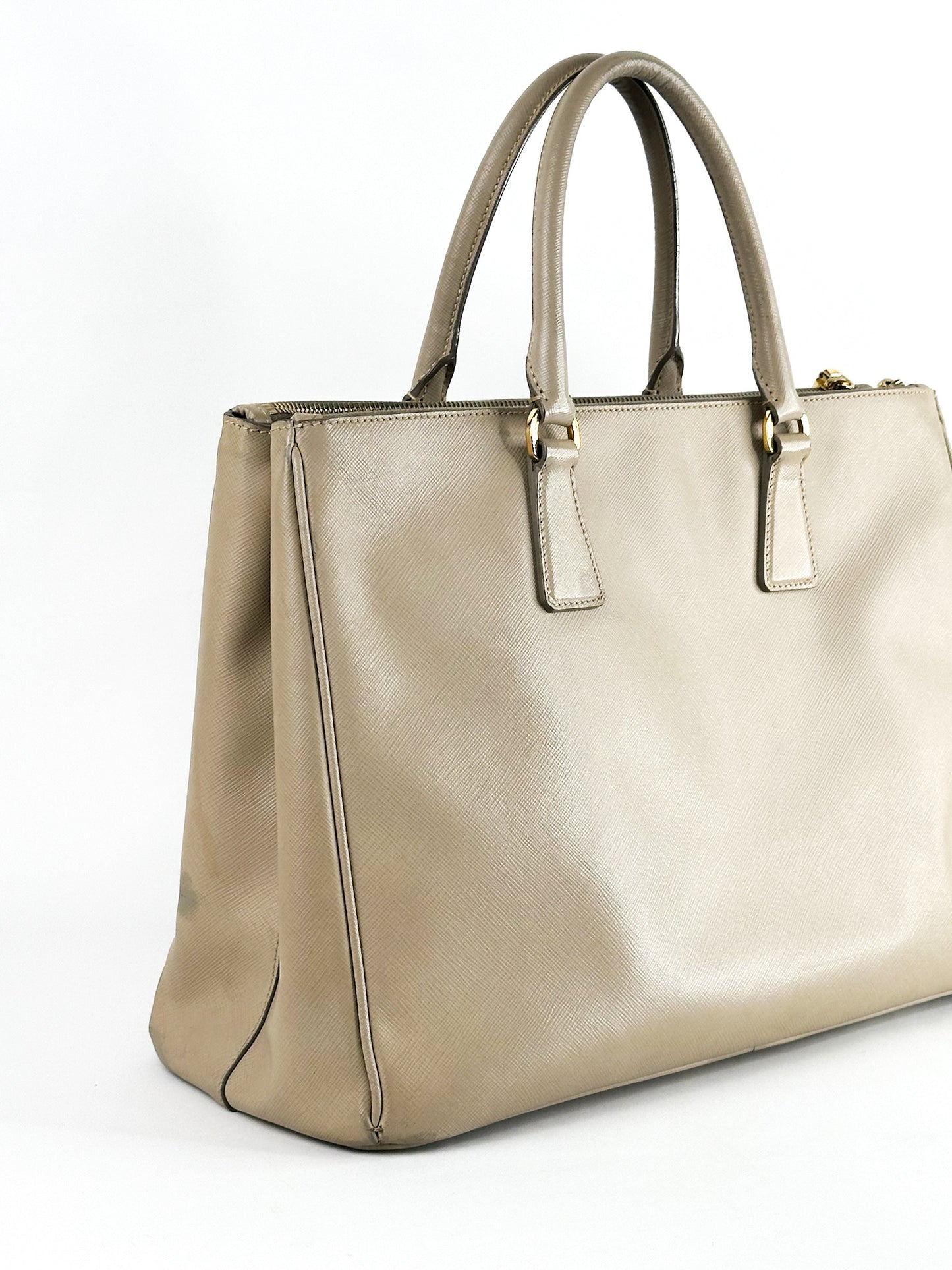 Prada Galleria Saffiano Leather Taupe