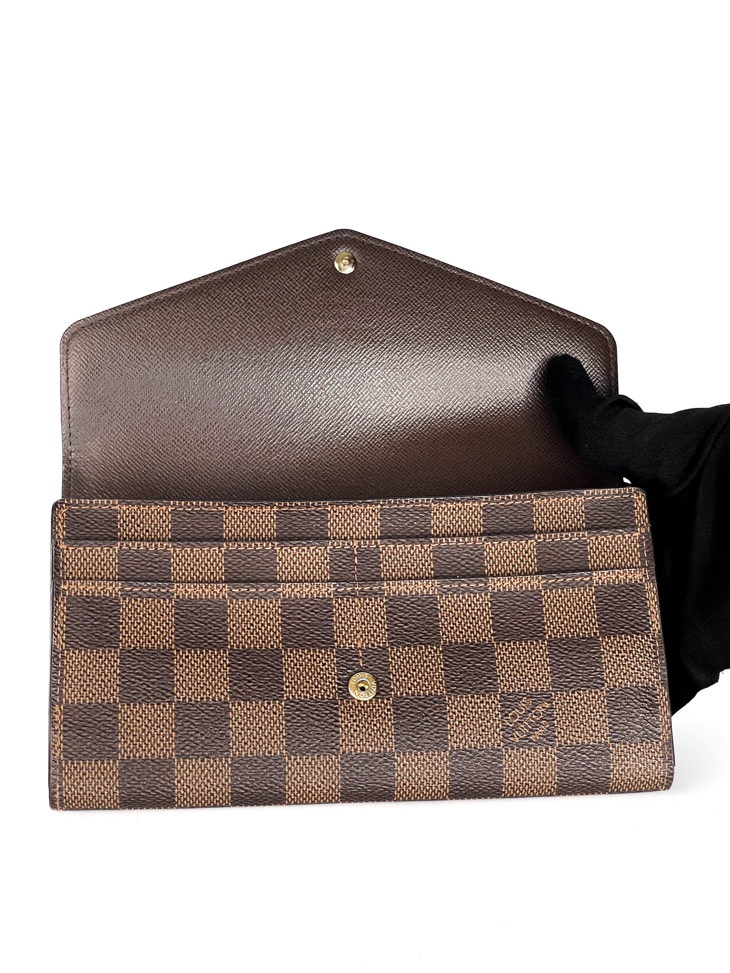 Louis Vuitton Damier Portefeuille Sarah Long Wallet