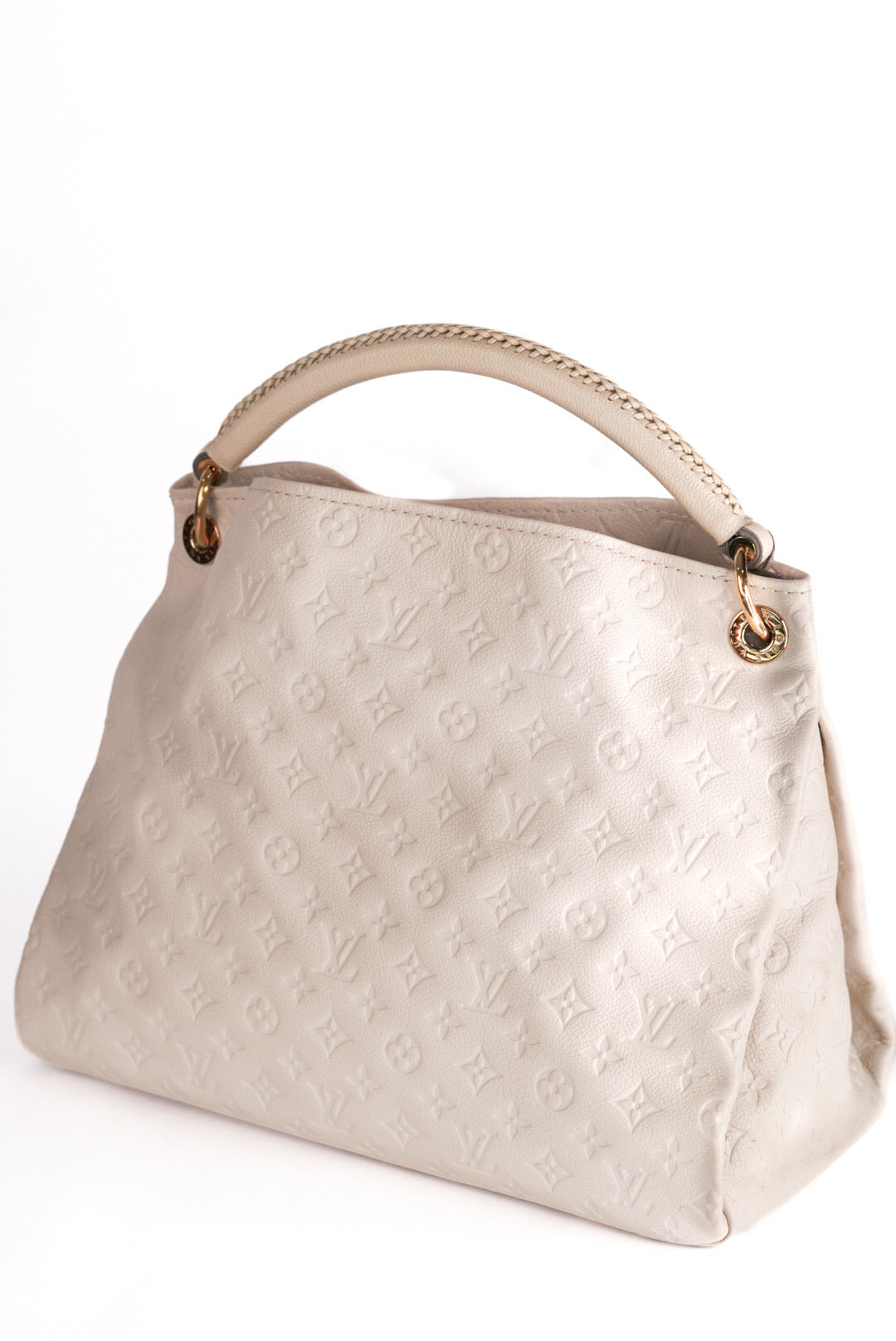 Louis Vuitton Shoulder Bag Artsy MM Monogram Empreinte White