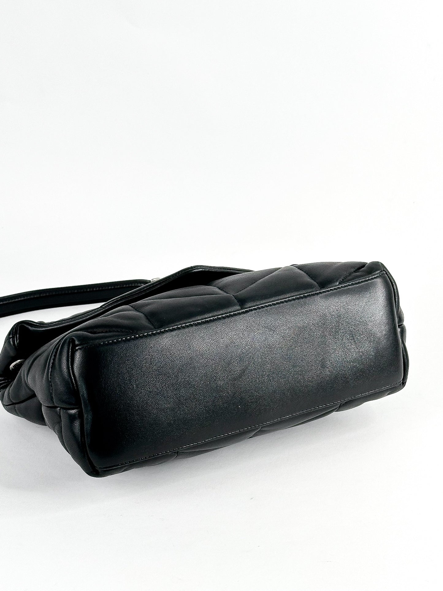 Saint Laurent Black Quilted Lambskin Small Loulou Puffer Bag