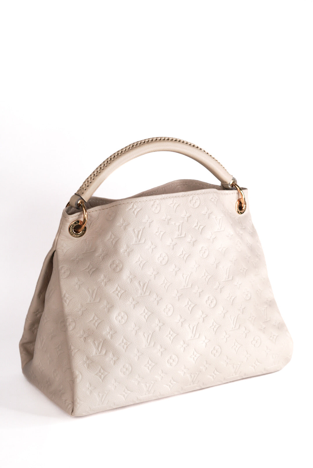 Louis Vuitton Shoulder Bag Artsy MM Monogram Empreinte White