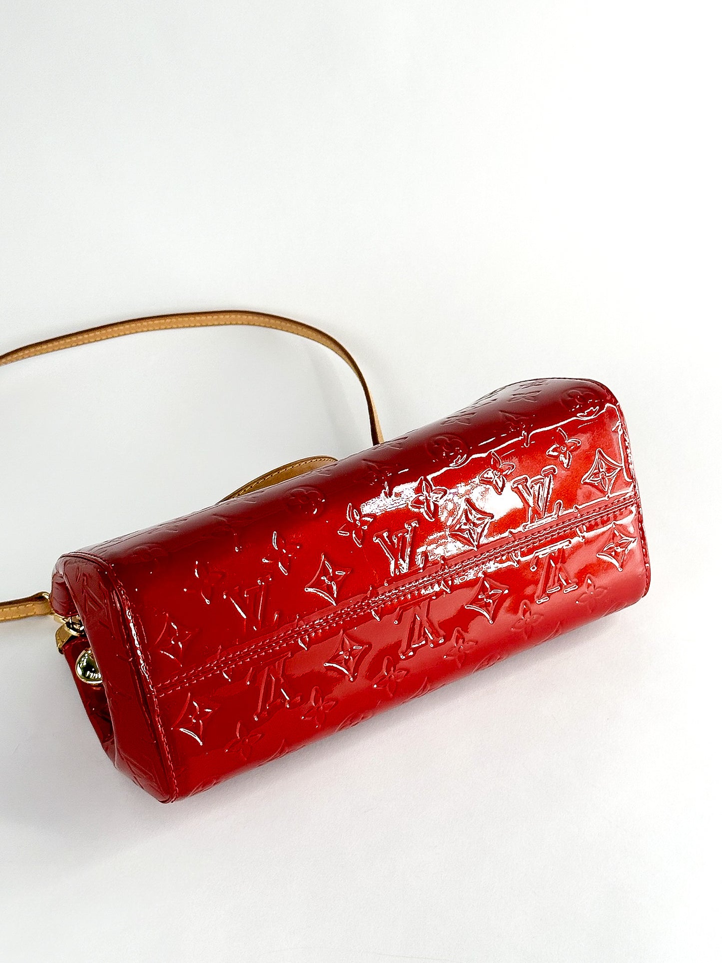 Louis Vuitton Pomme D'Amour Monogram Vernis Brea PM Bag