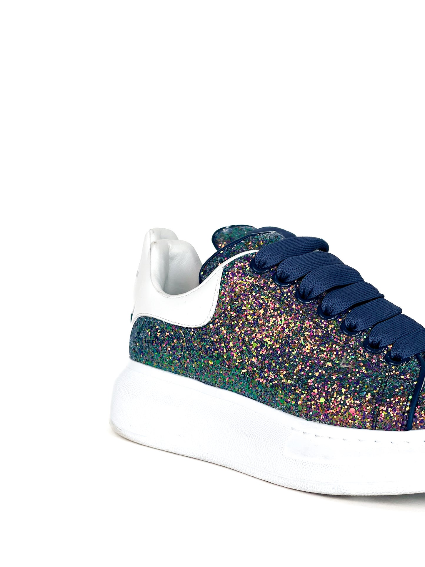 Alexander Mcqueen Glitter Disco Trainer Size 37