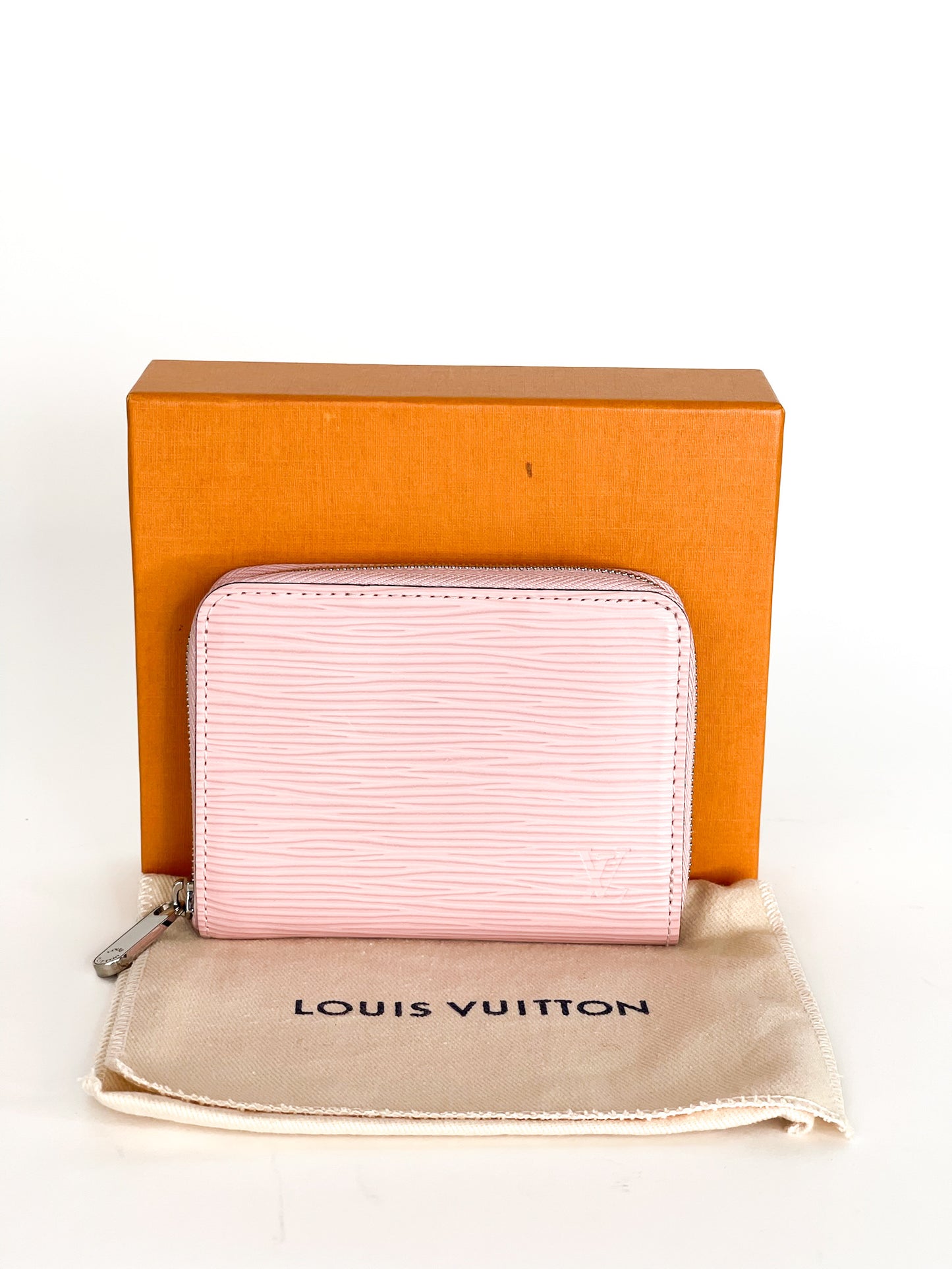 Louis Vuitton Rose Nacre Epi Leather Zippy Compact Wallet