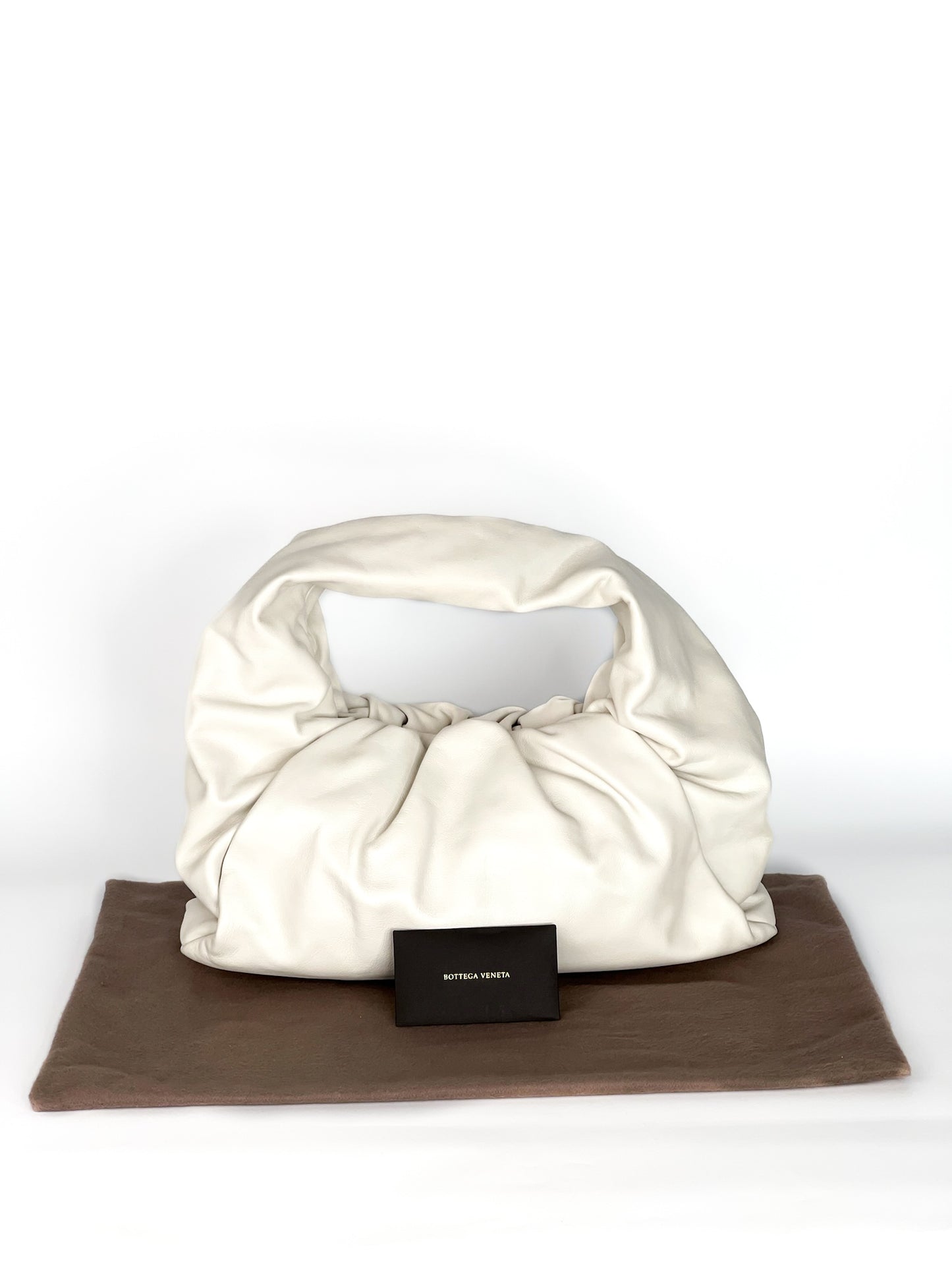 Bottega Veneta Smooth Butter Calfskin Small The Shoulder Pouch Plaster