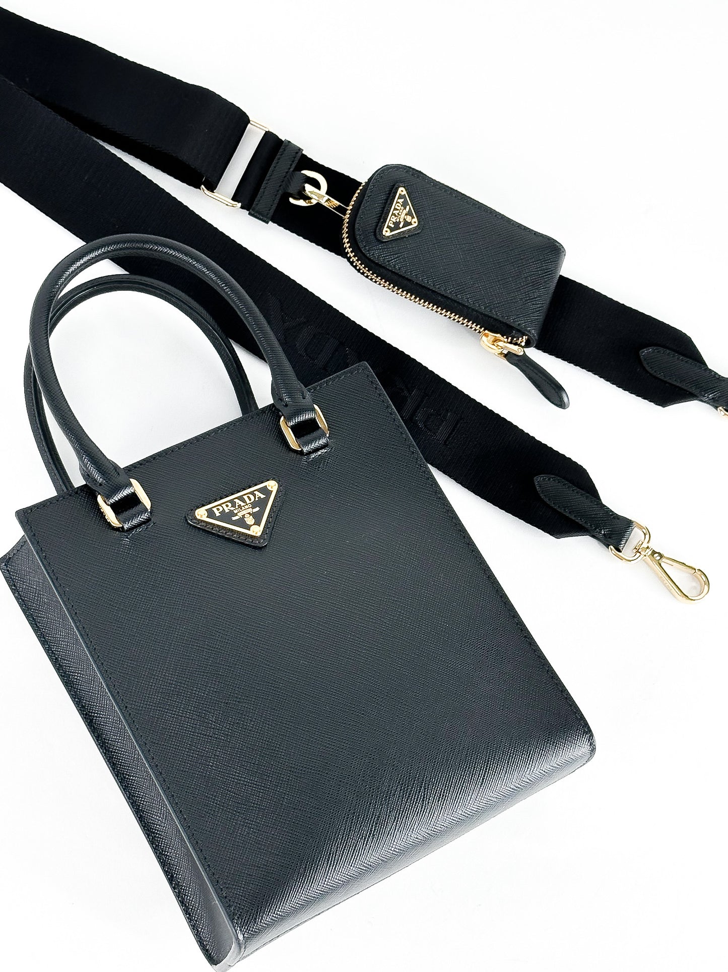Prada Small Top Handle Bag in Saffiano Leather
