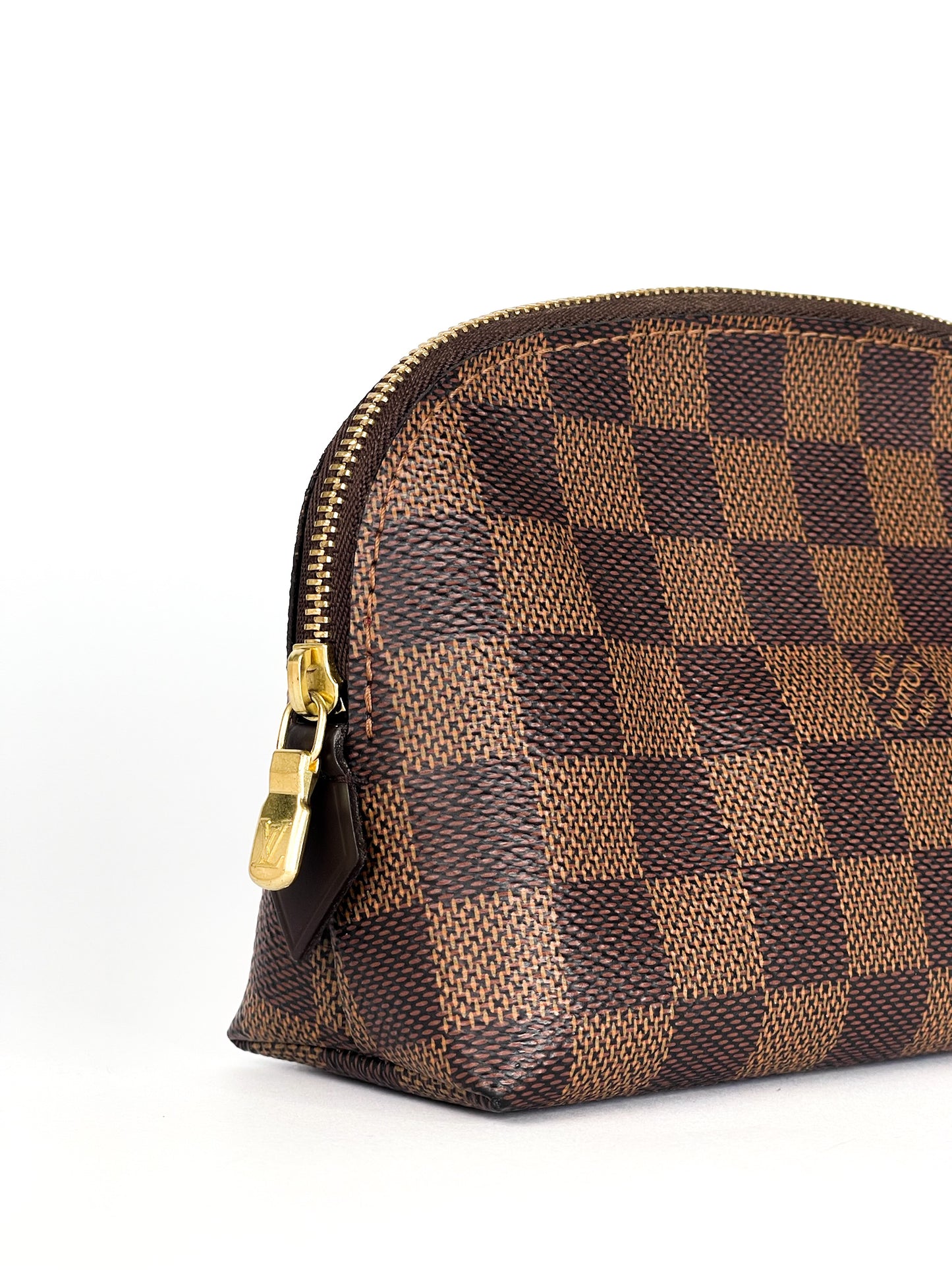 Louis Vuitton Cosmetic Pouch PM Damier Ebene Canvas