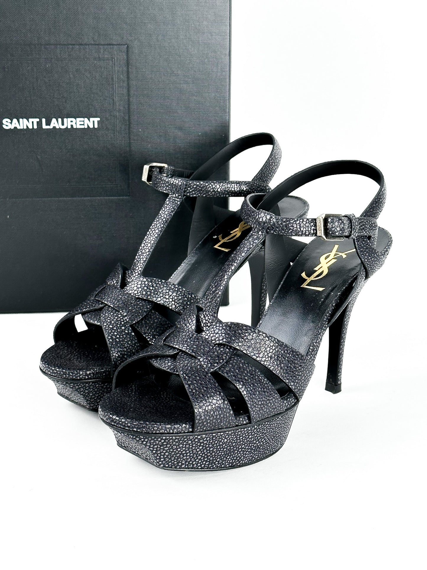YSL Saint Laurent Tribute Platform Heels Size 36