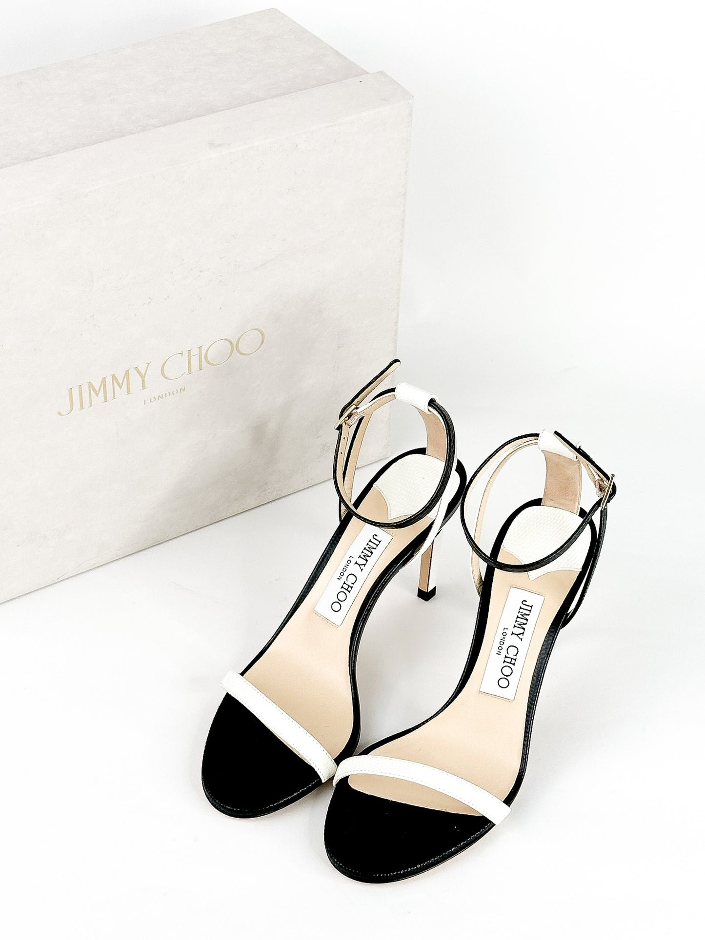 Jimmy Choo Minny Stiletto Sandals Size 36 1/2