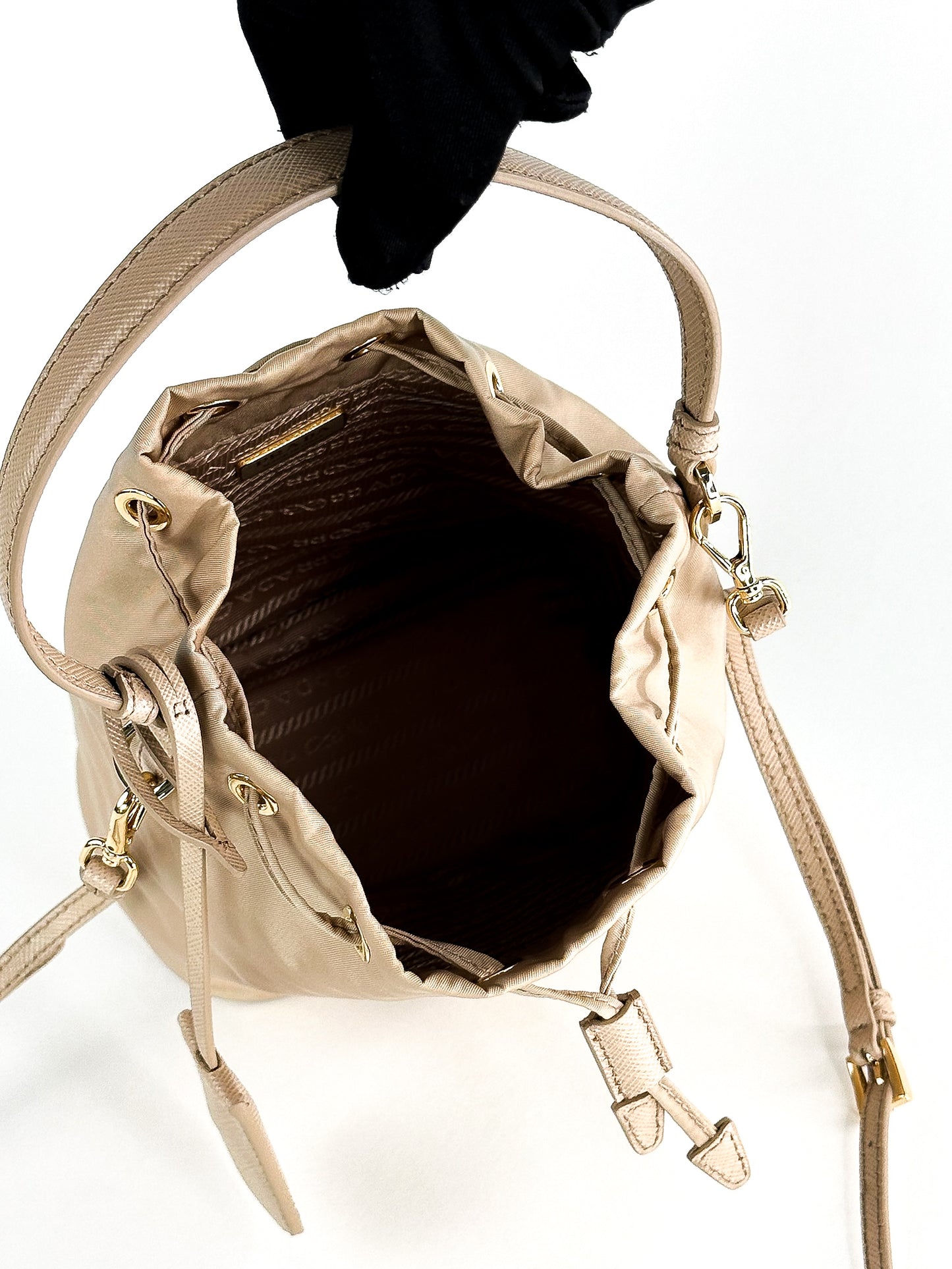 Prada Re-edition Nylon Bucket Bag