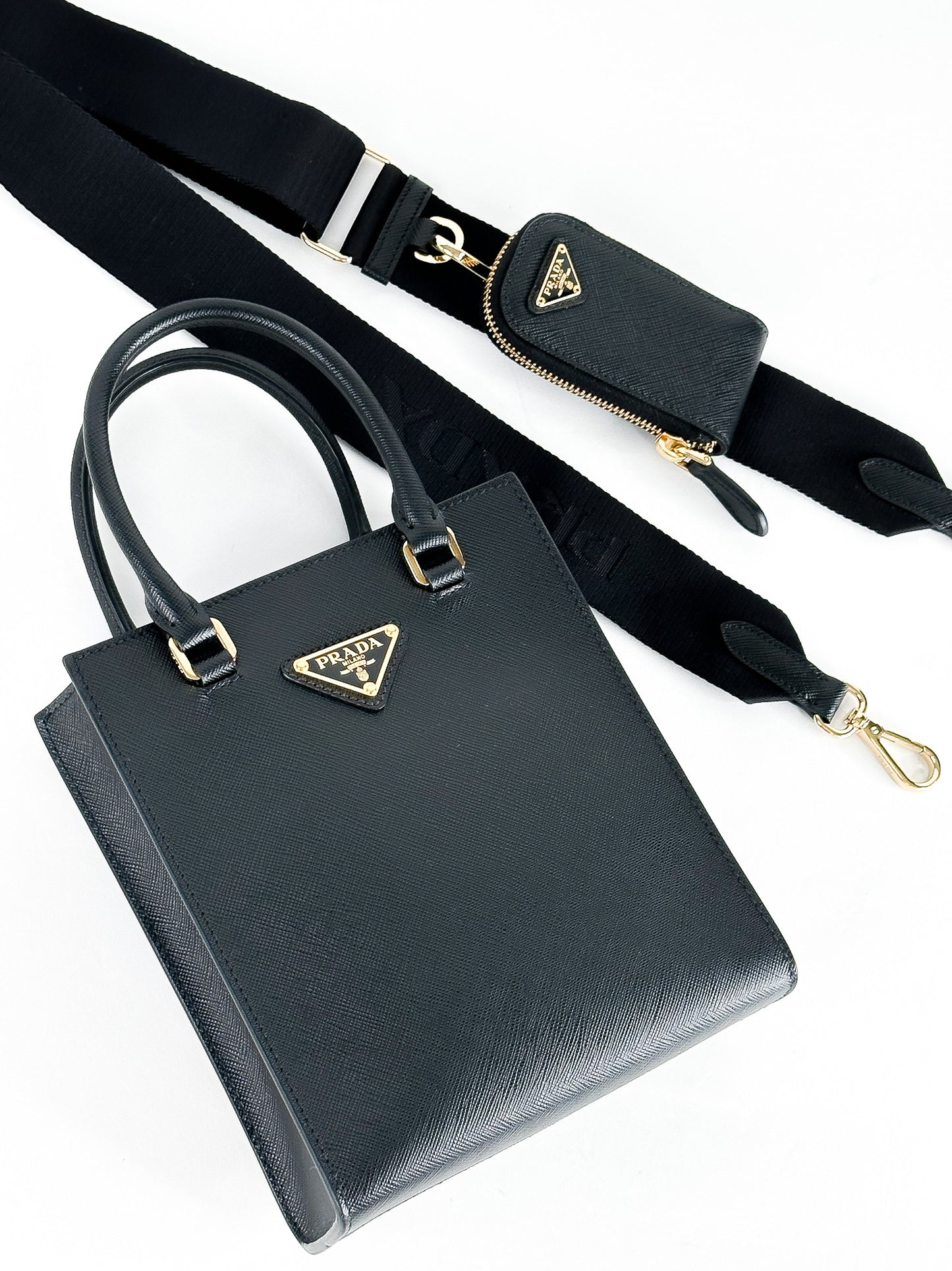 Prada Small Top Handle Bag in Saffiano Leather