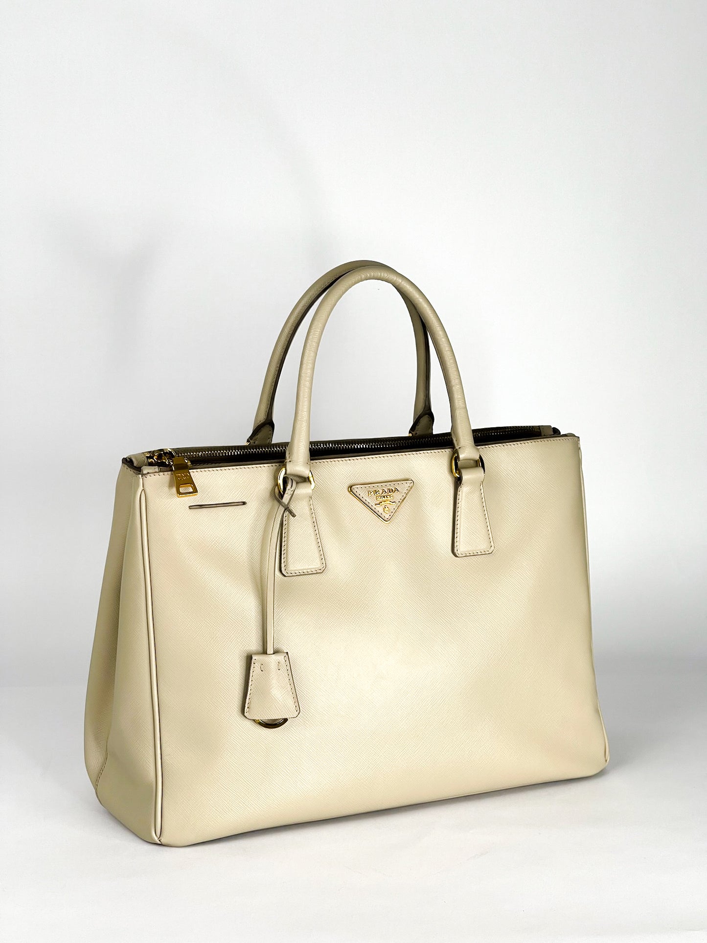 Prada Galleria Saffiano Leather Taupe