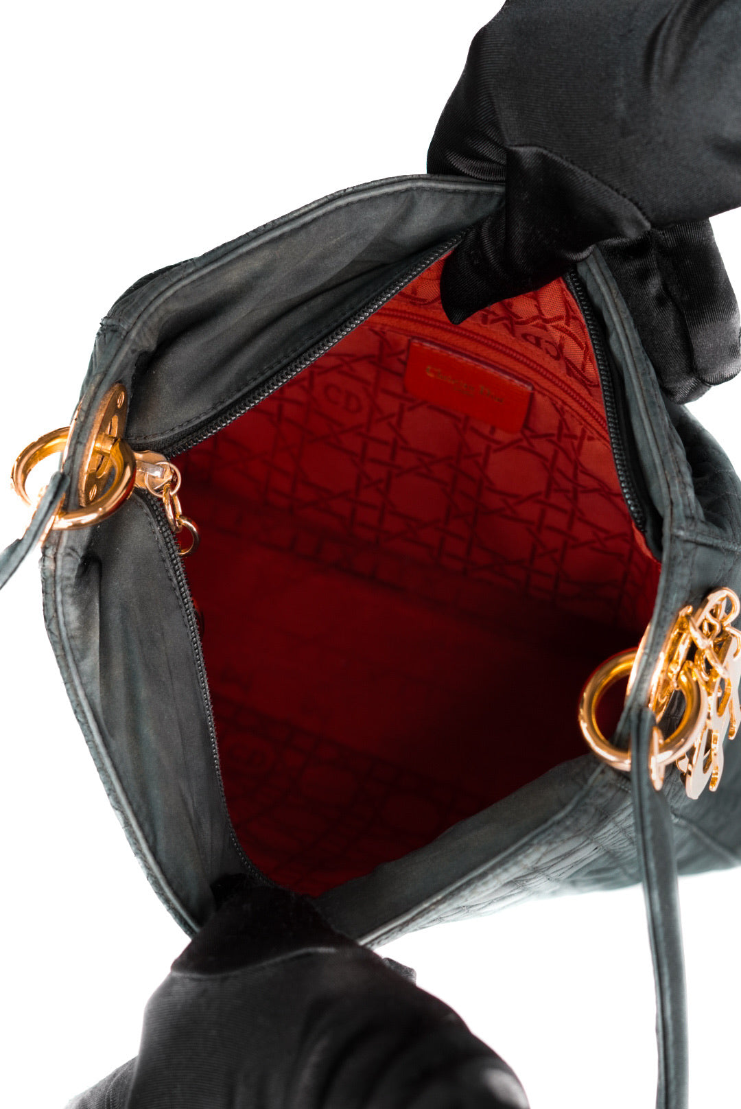Dior Vintage Lady Dior Cannage Shoulder Bag