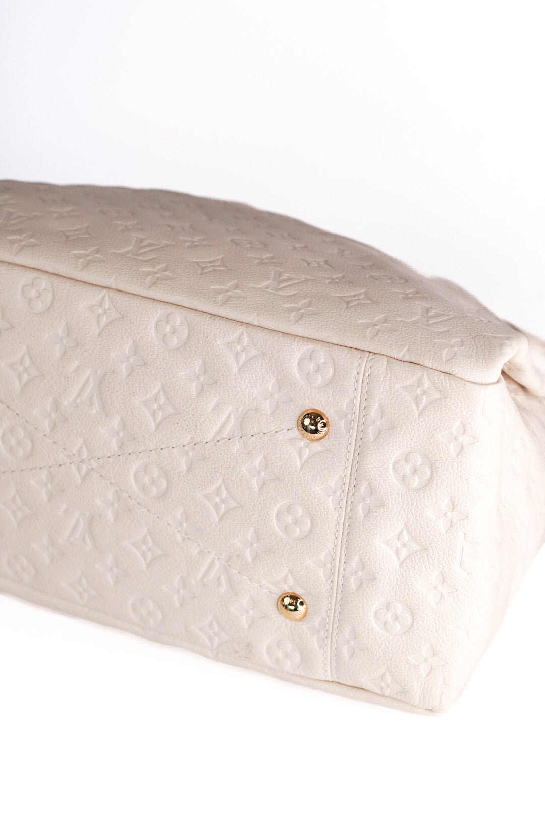 Louis Vuitton Shoulder Bag Artsy MM Monogram Empreinte White