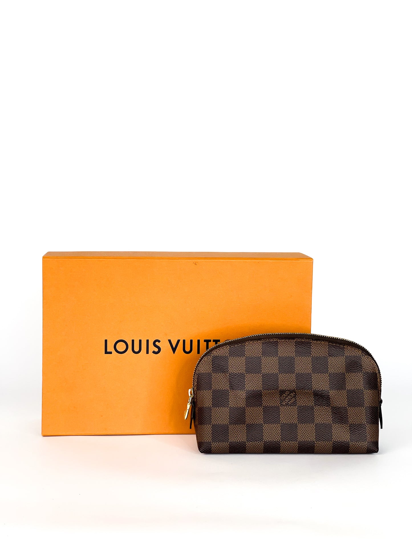 Louis Vuitton Cosmetic Pouch PM Damier Ebene Canvas