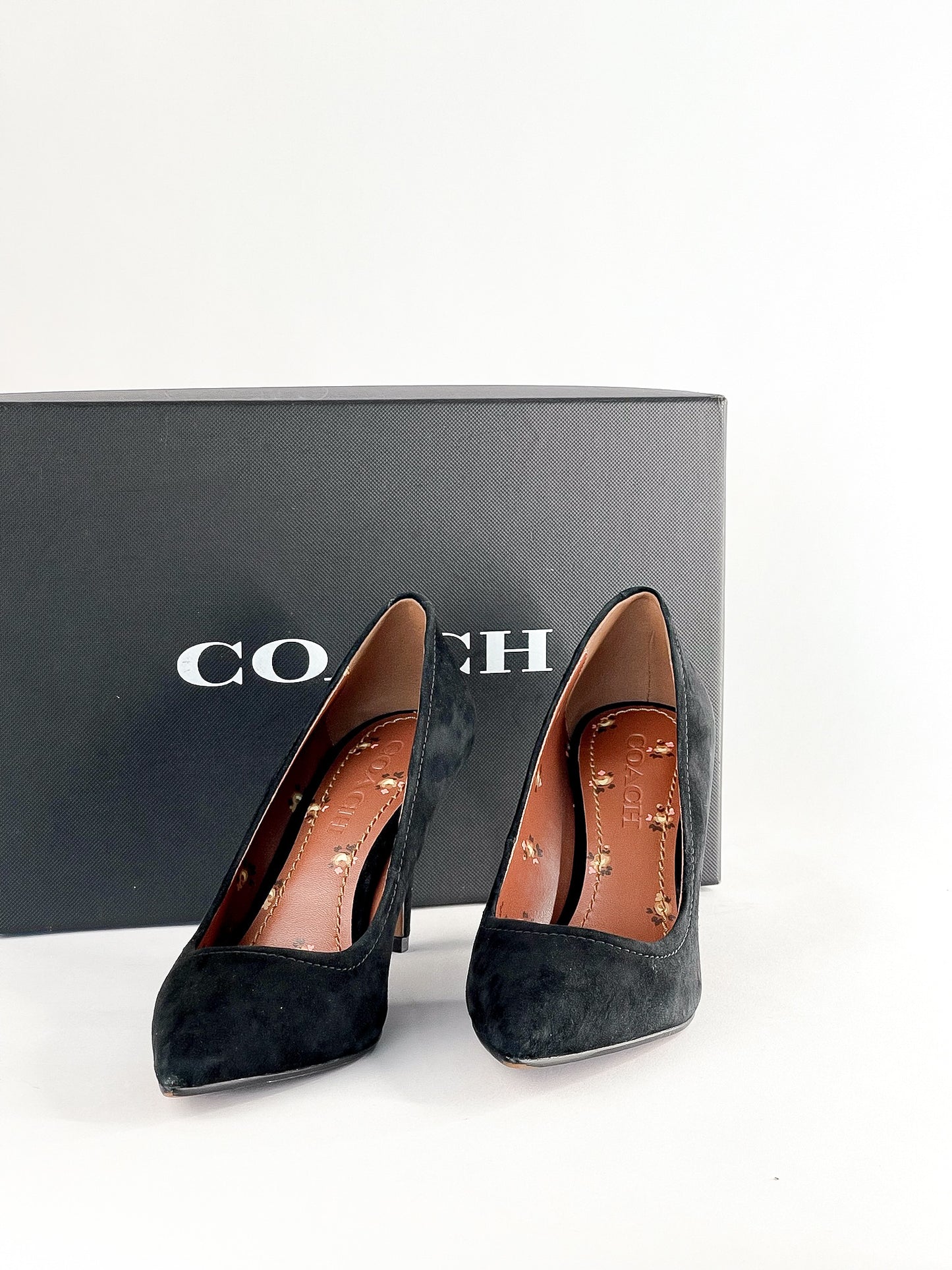 Coach Suede Heels Size 6.5