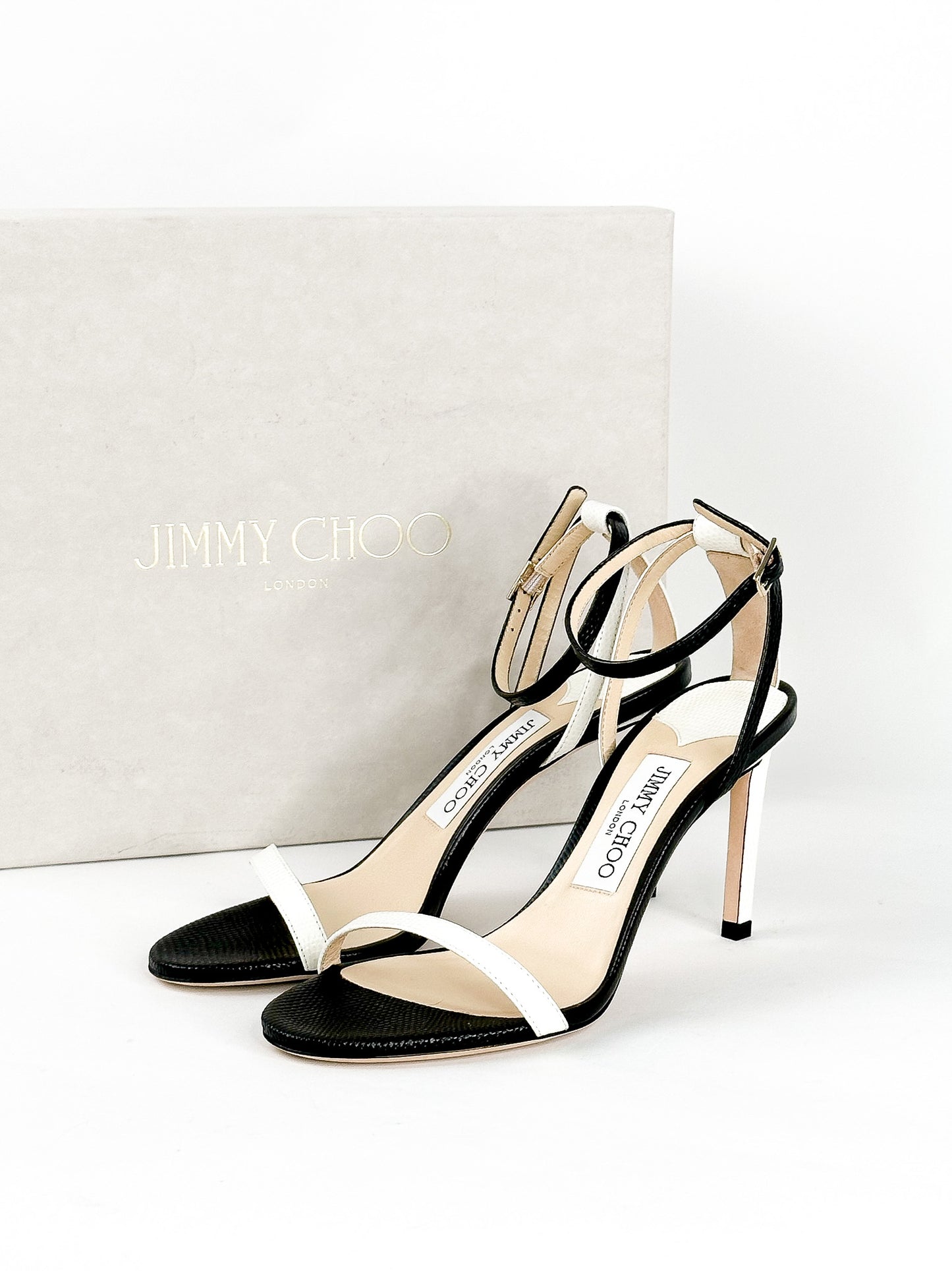 Jimmy Choo Minny Stiletto Sandals Size 36 1/2