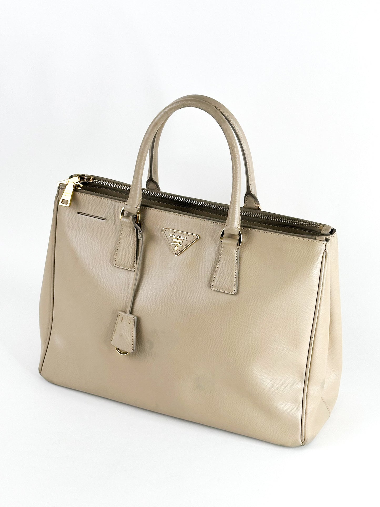 Prada Galleria Saffiano Leather Taupe