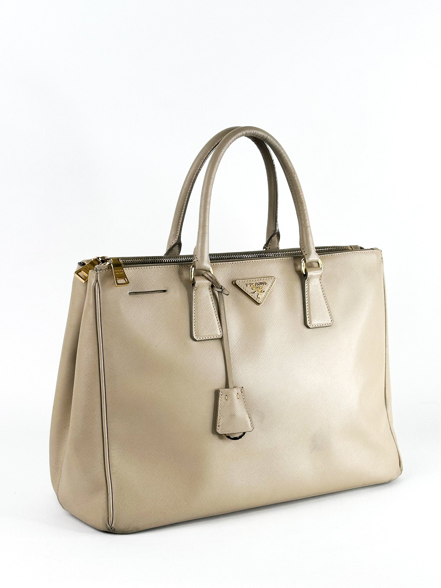 Prada Galleria Saffiano Leather Taupe