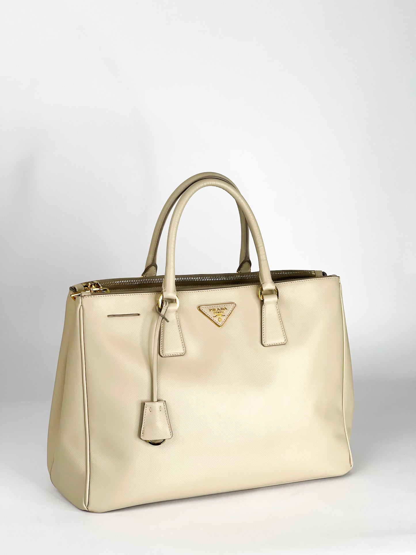Prada Galleria Saffiano Leather Taupe