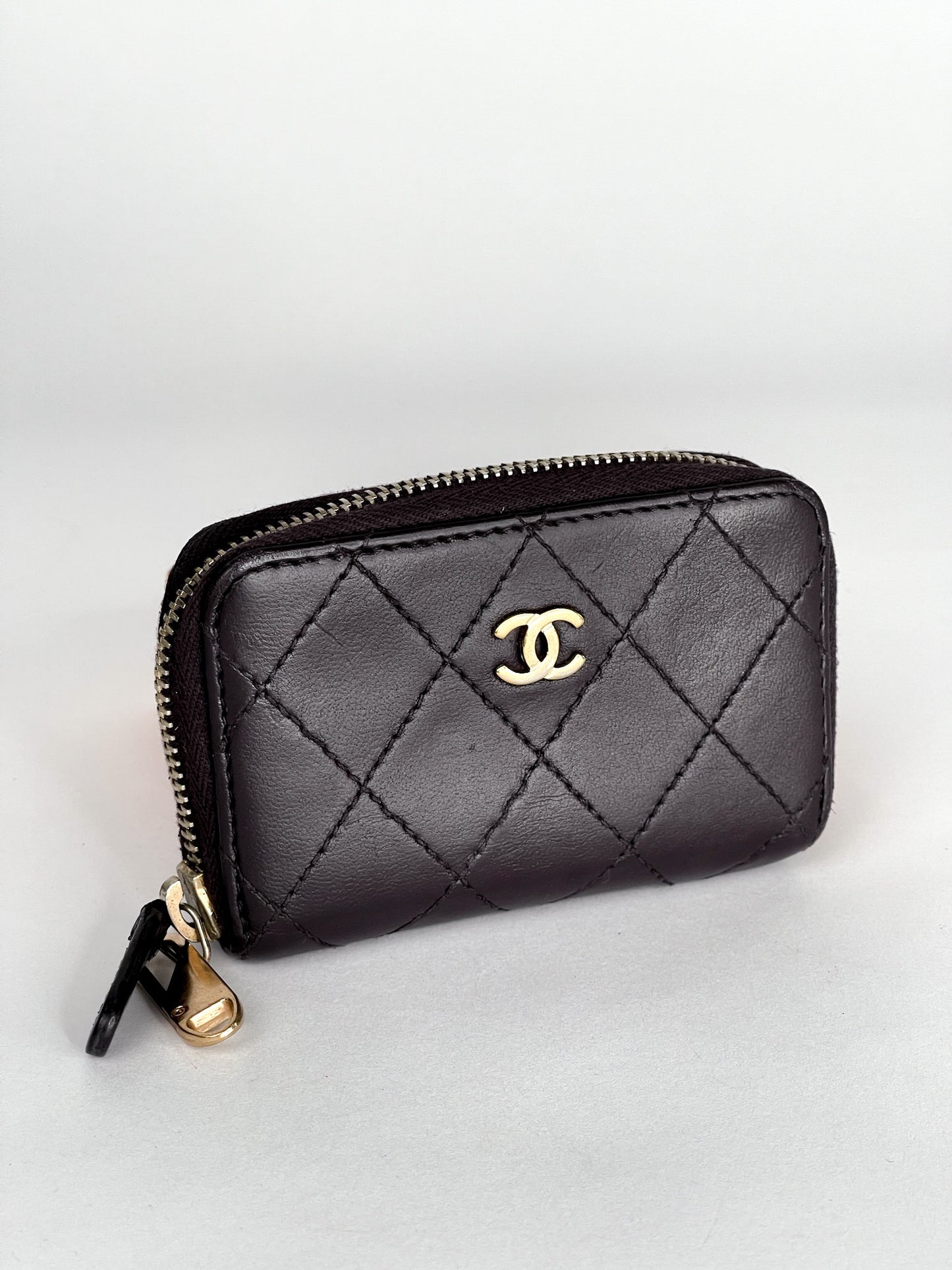 Chanel Zip Coin Purse / Card Holder