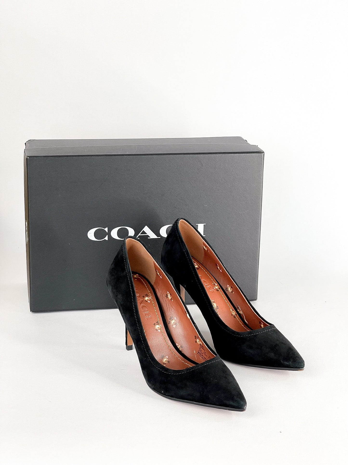 Coach Suede Heels Size 6.5