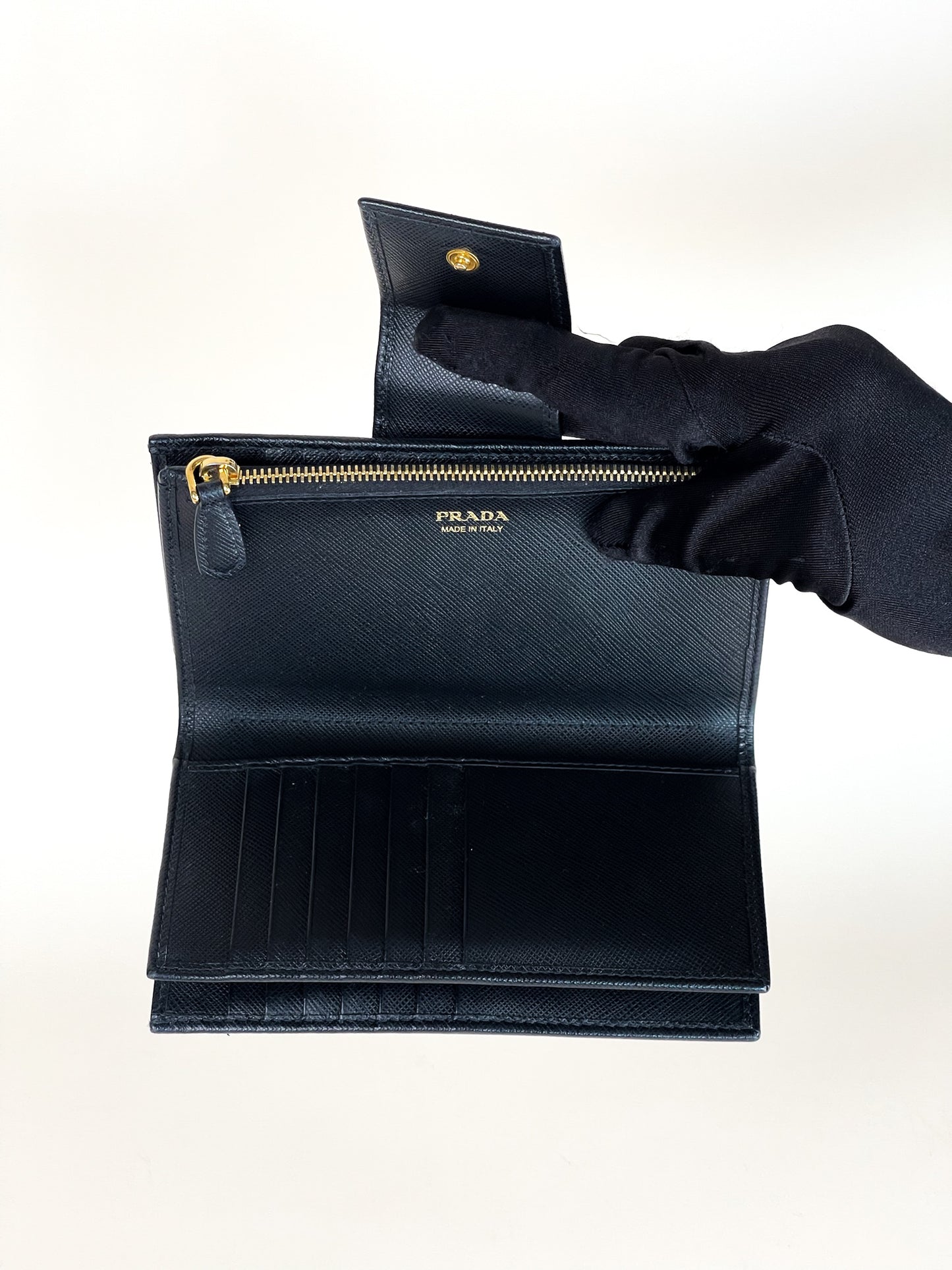 Prada Saffiano Leather Medium Wallet