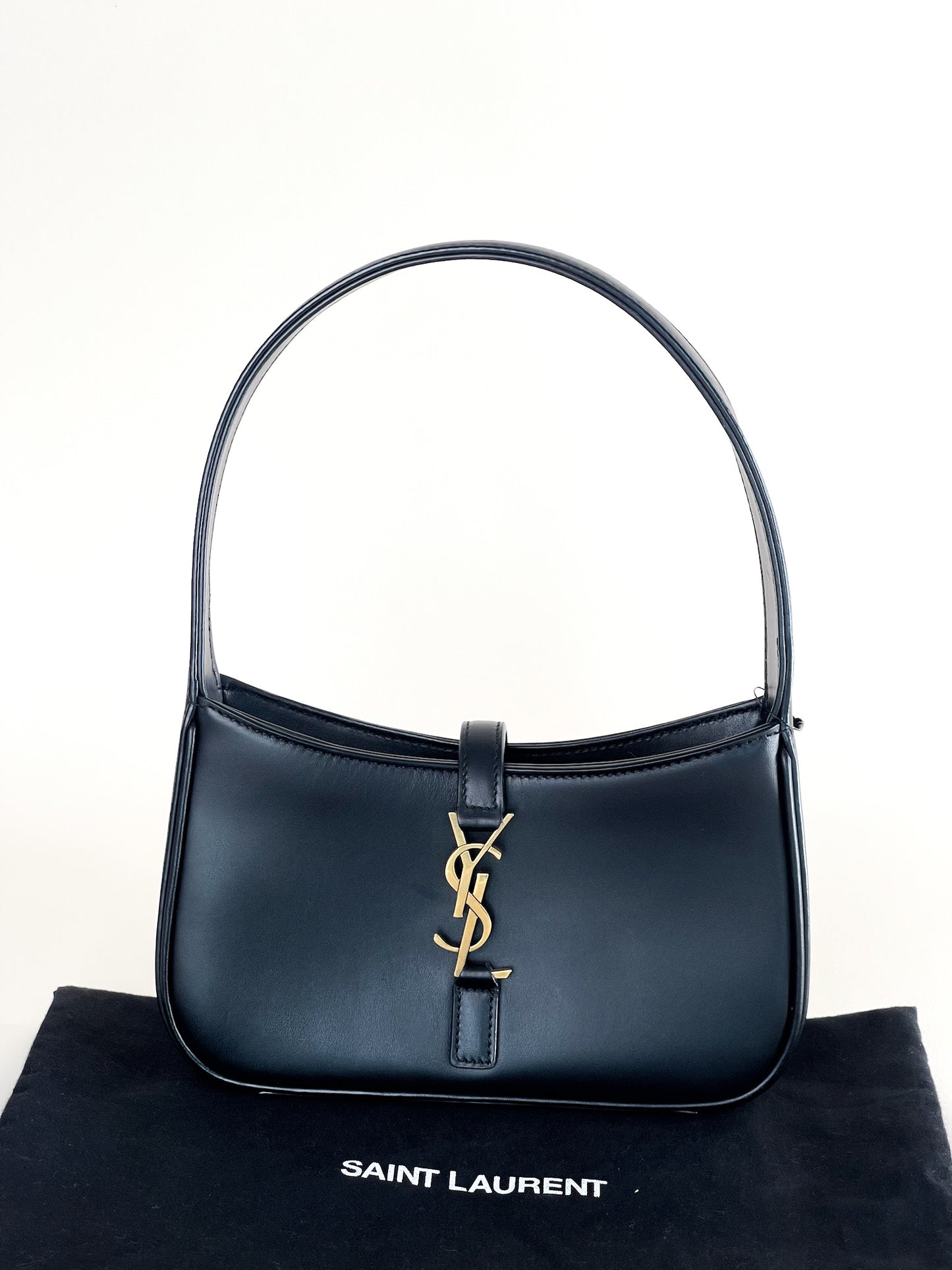 Saint Laurent Le 5 a 7 Hobo Leather Mini