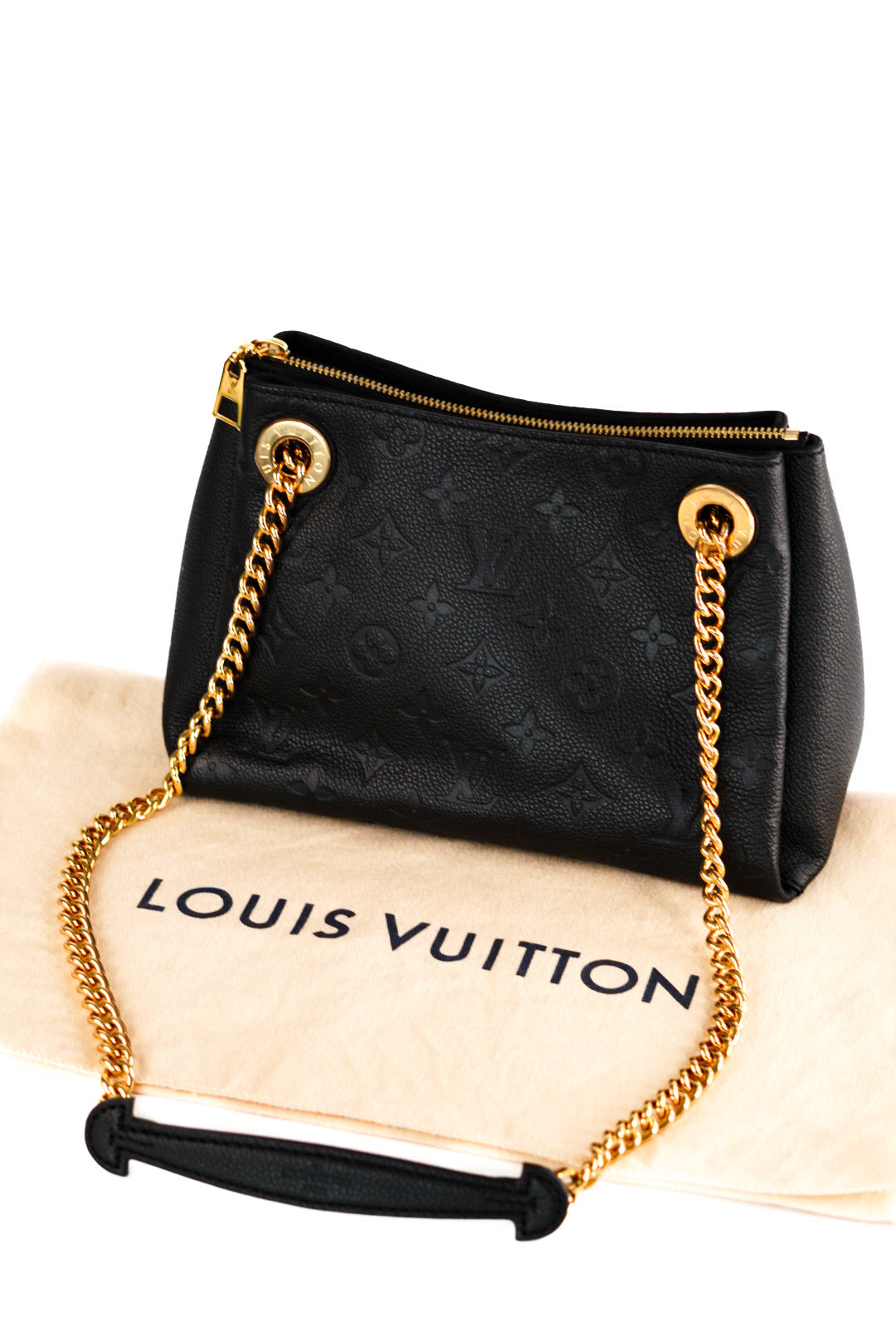 Louis Vuitton Black Monogram Empreinte Leather Surene BB Bag